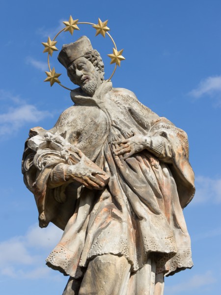 Statue of John of Nepomuk - Sosnová, Opava District, Czech Republic 07