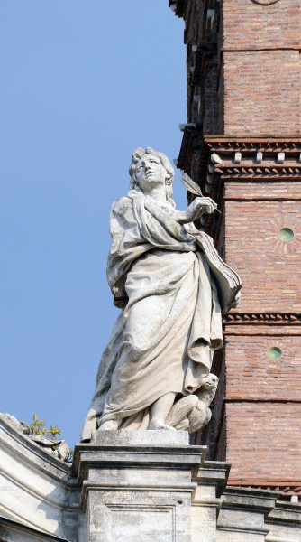 Statue of Saint Lucas on Santa Croce in Gerusalemme (Rome)