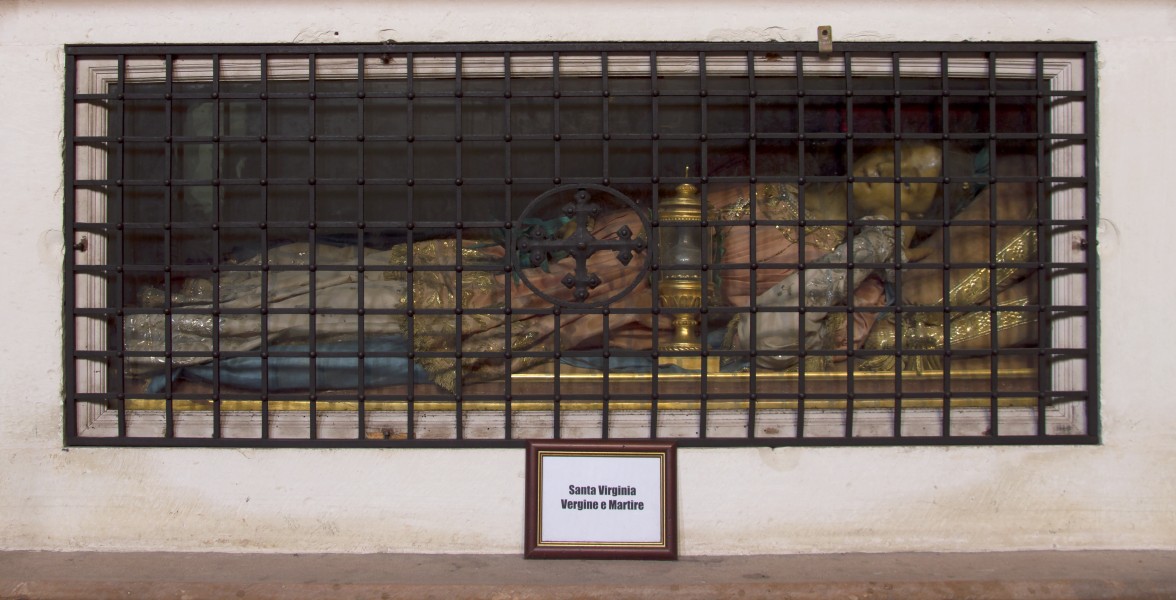 Statue of Santa Virginia in Duomo of Gubbio