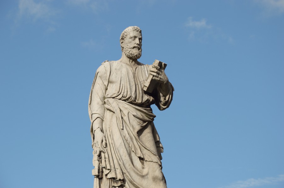 Statue of St. Peter on bridge of Angels