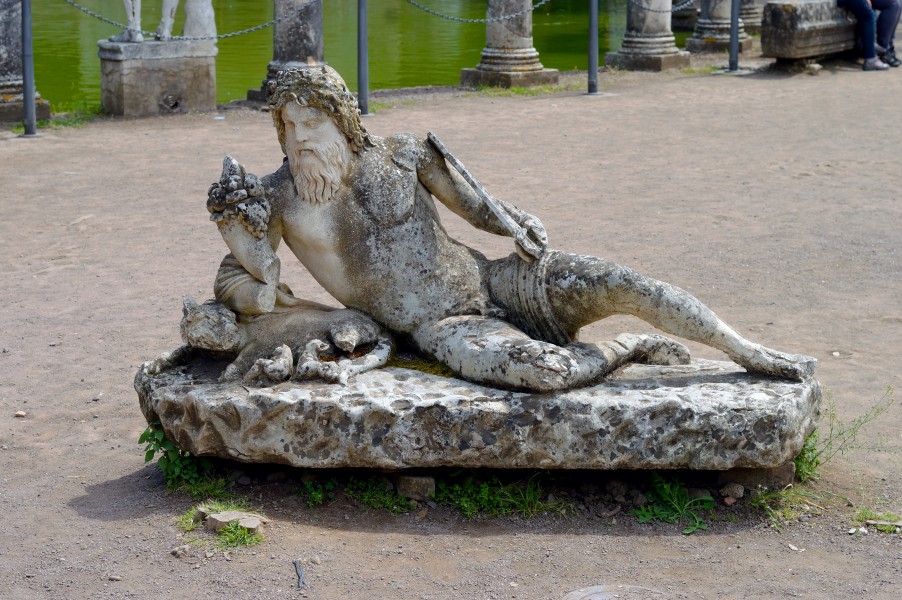 Statue of Tiber in Canopo of Villa Adriana (Tivoli)