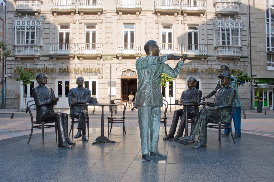 Statues, Saint Joseph Square, Pontevedra, Galicia