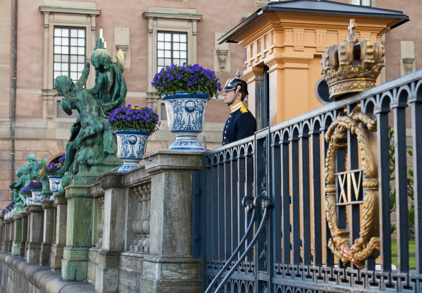 a royal palace guard in Stockholm city, Sweden, June 2014, picture 40