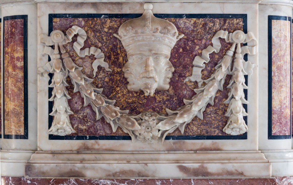 Three faces on one head, Santa Maria del Popolo, Rome, Italy