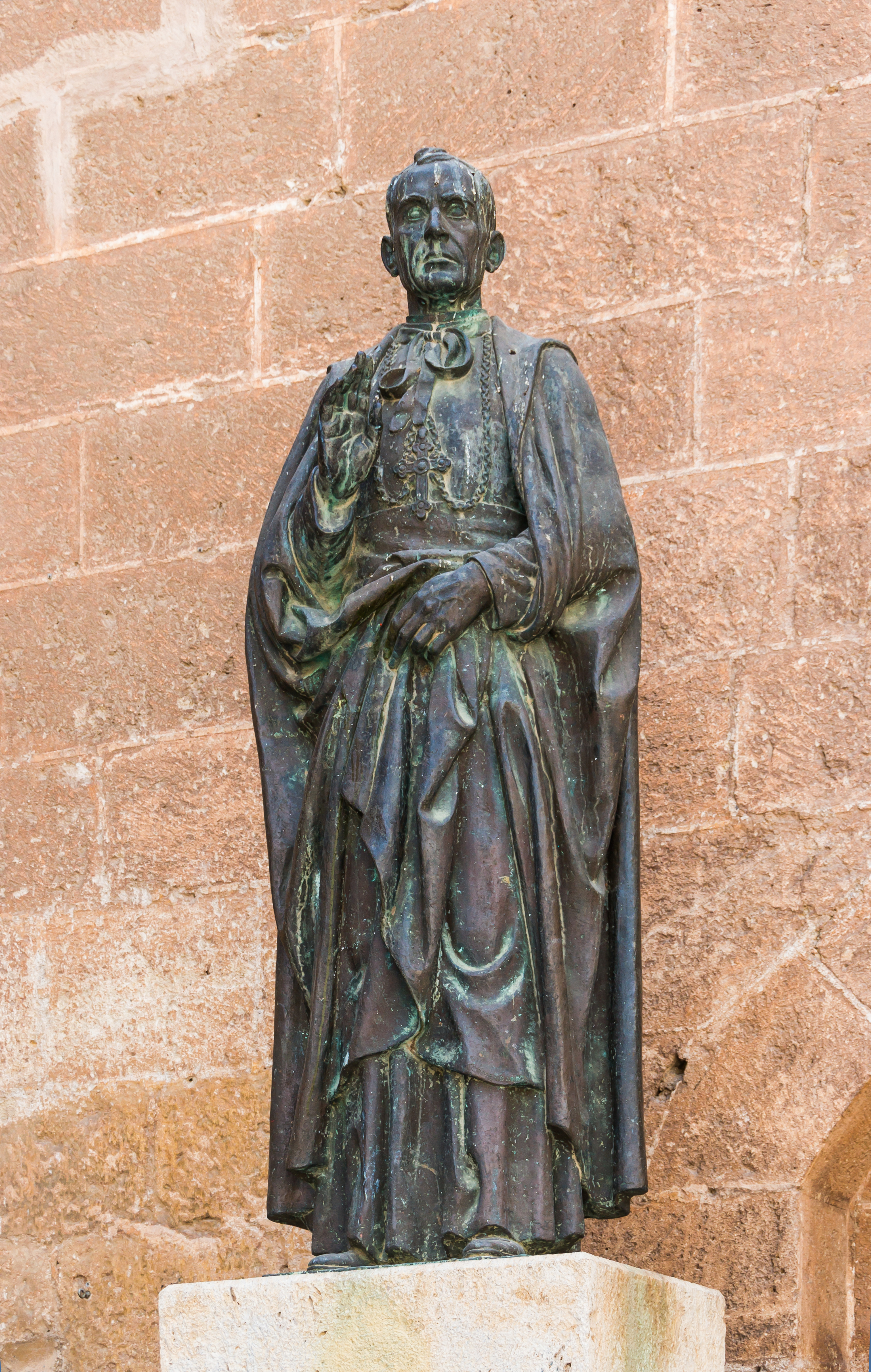 Statue blessed bishop Diego Ventaja Milan, Almeria, Spain
