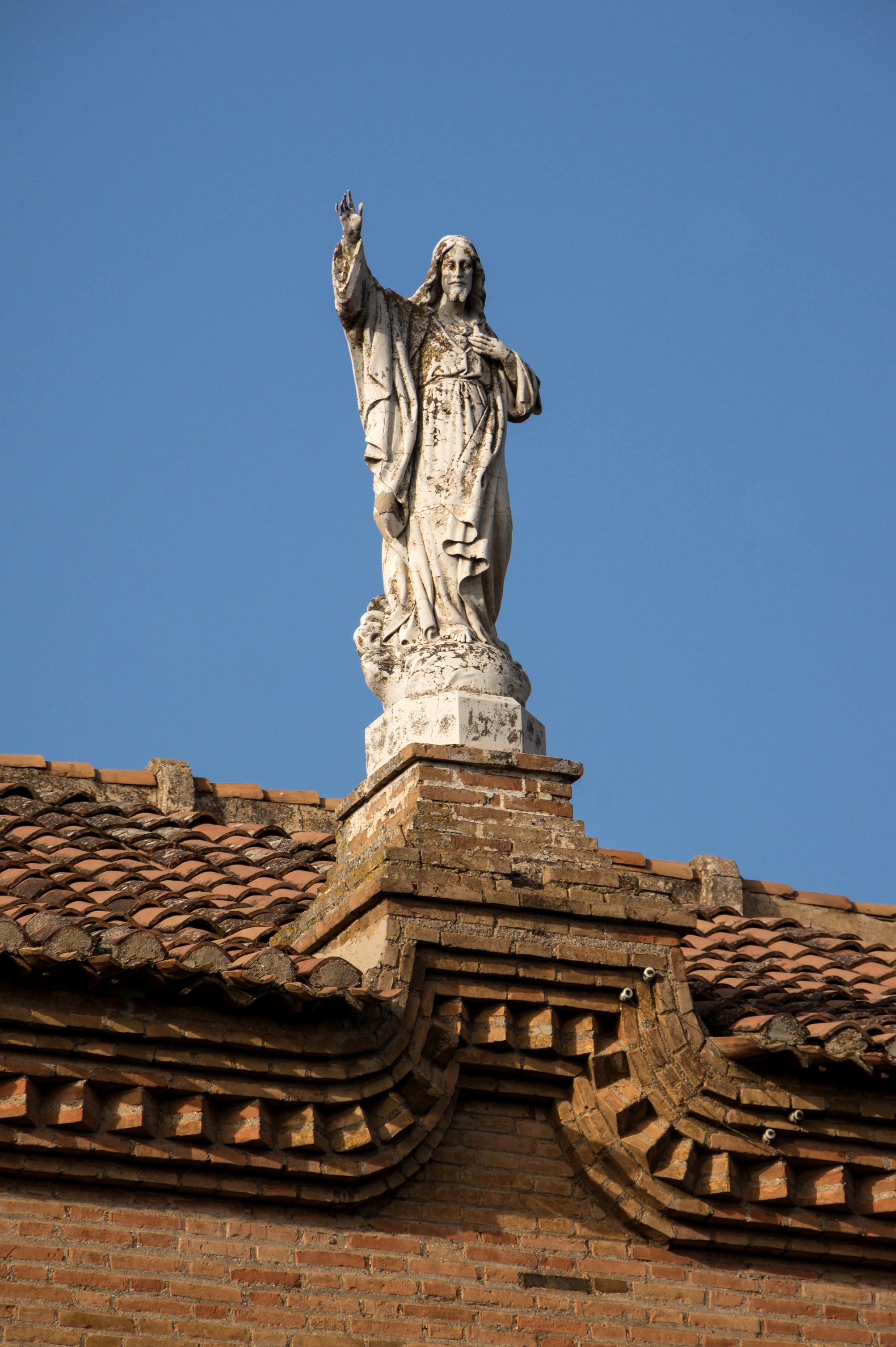 Statue Jesus Christ San Cristobal Granada Spain