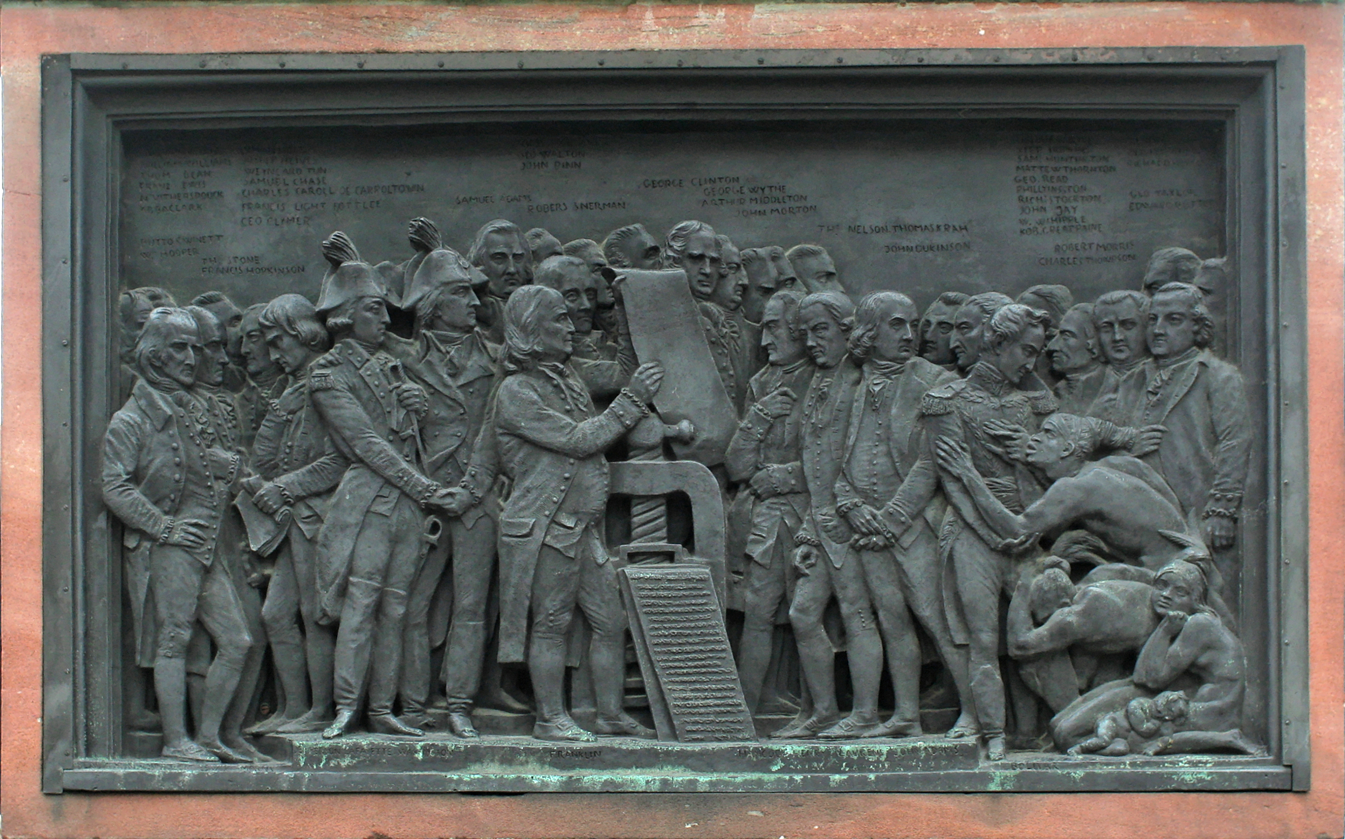 Strasbourg, place Gutenberg, statue de Gutenberg, David d'Angers 12