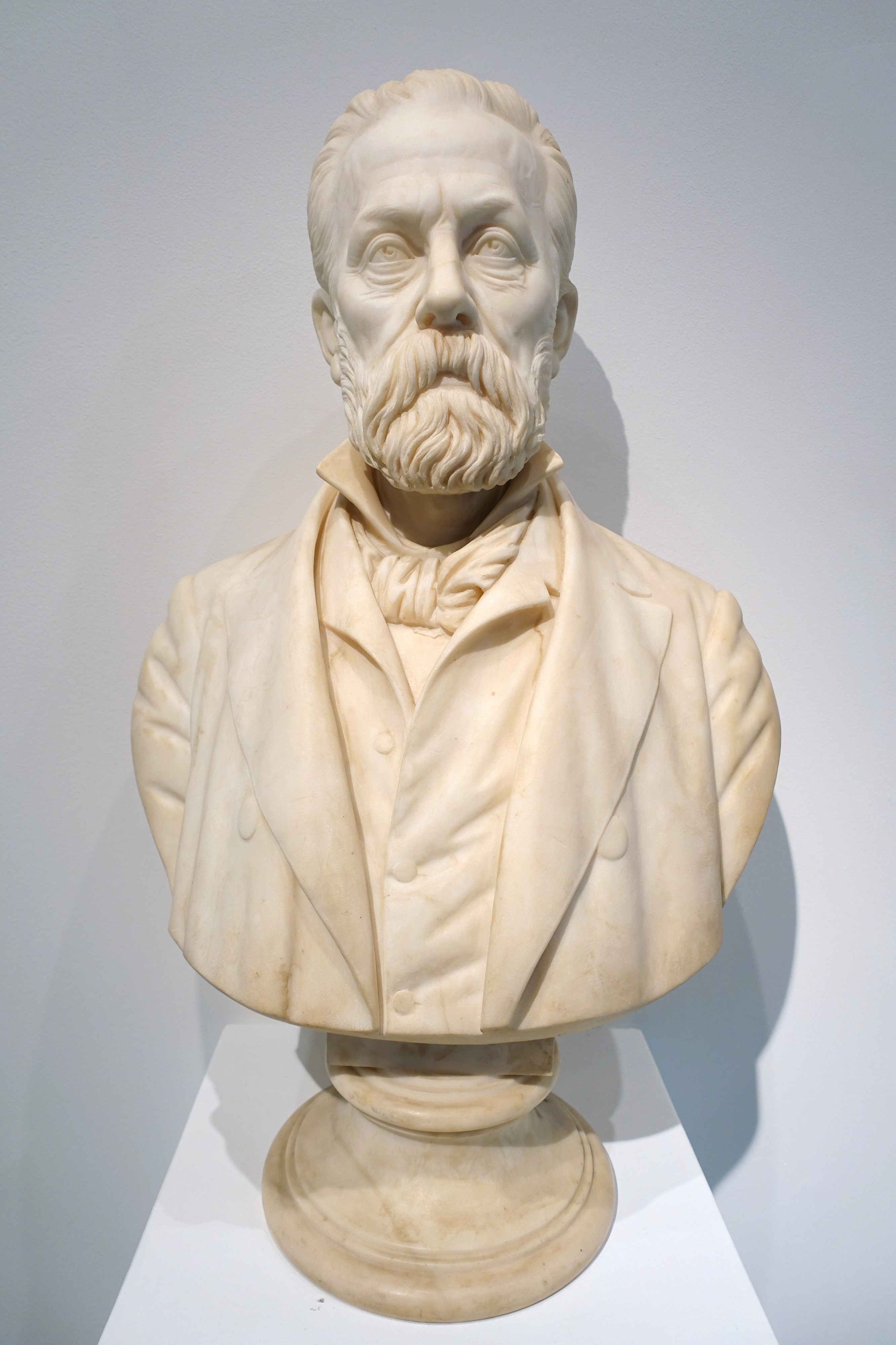 Adolf Bastian by Richard Anders, 1893, marble - Ethnological Museum, Berlin - DSC01123