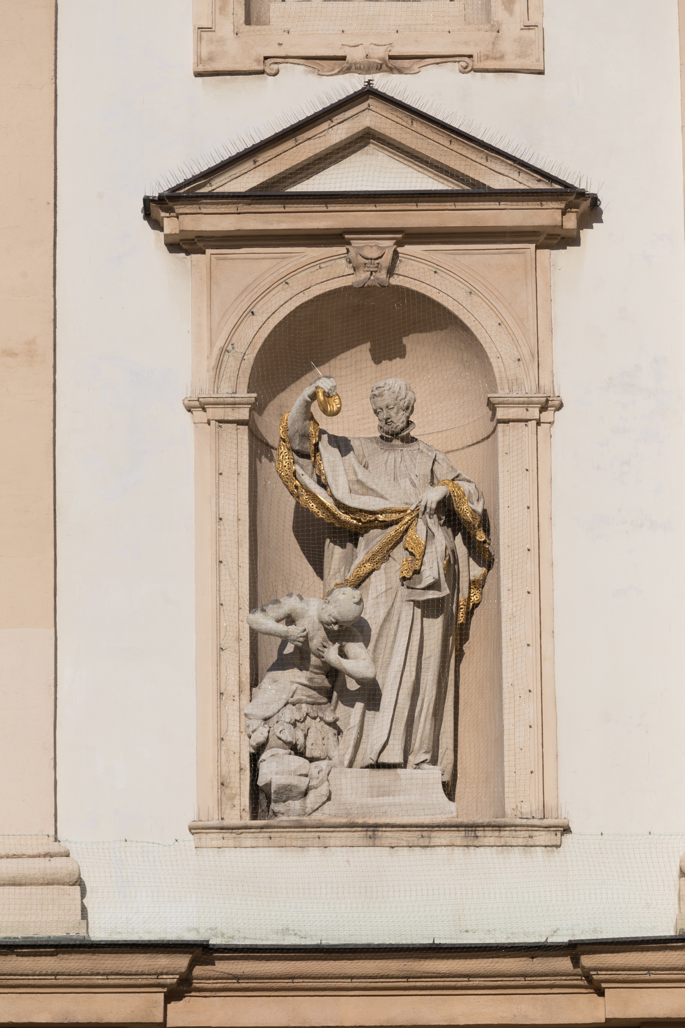 AT-119587 Fassadendetails der Jesuitenkirche in Wien -hu- 9063