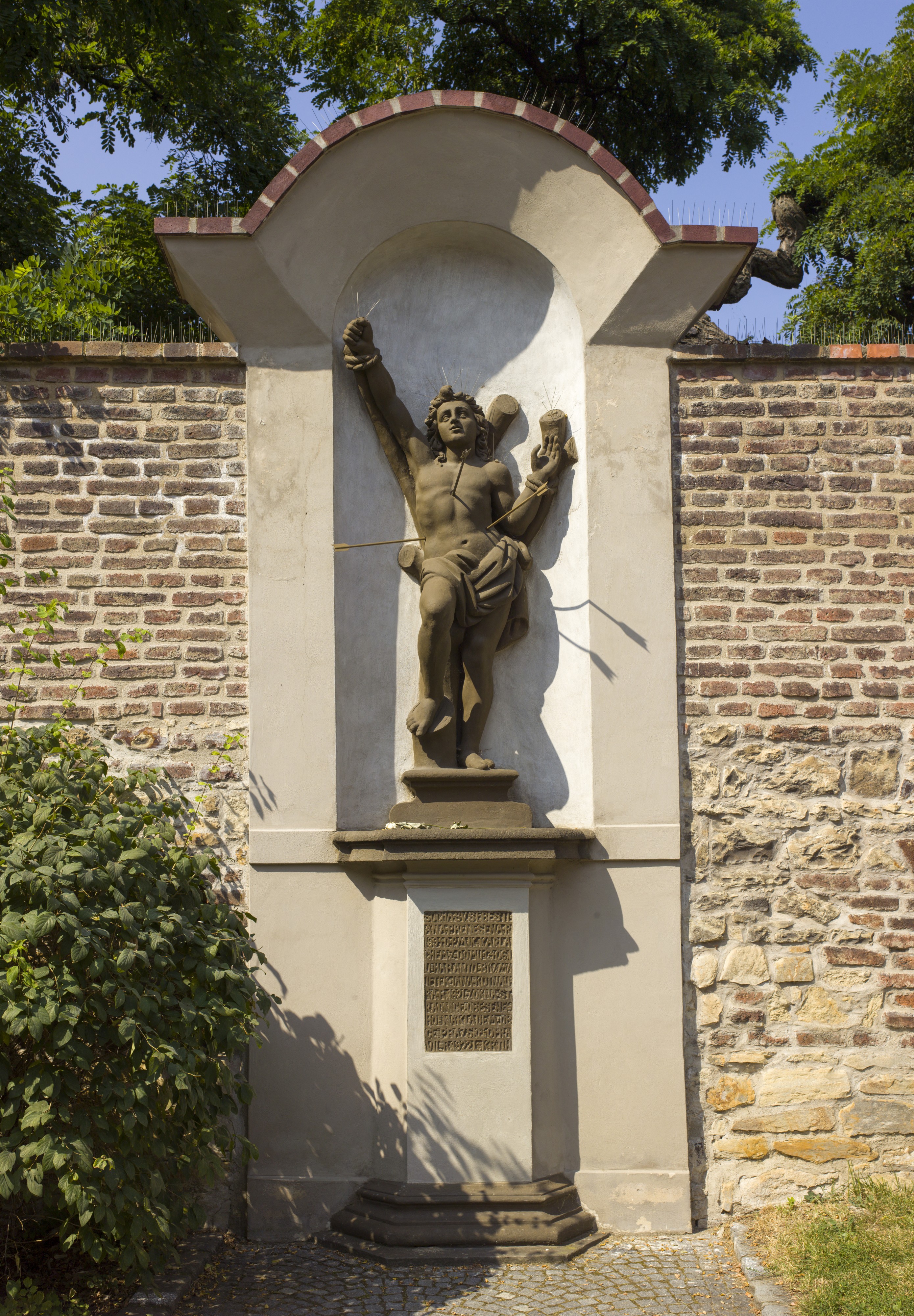 Czech-2013-Prague-Vyšehrad-Statue of San Sebastian