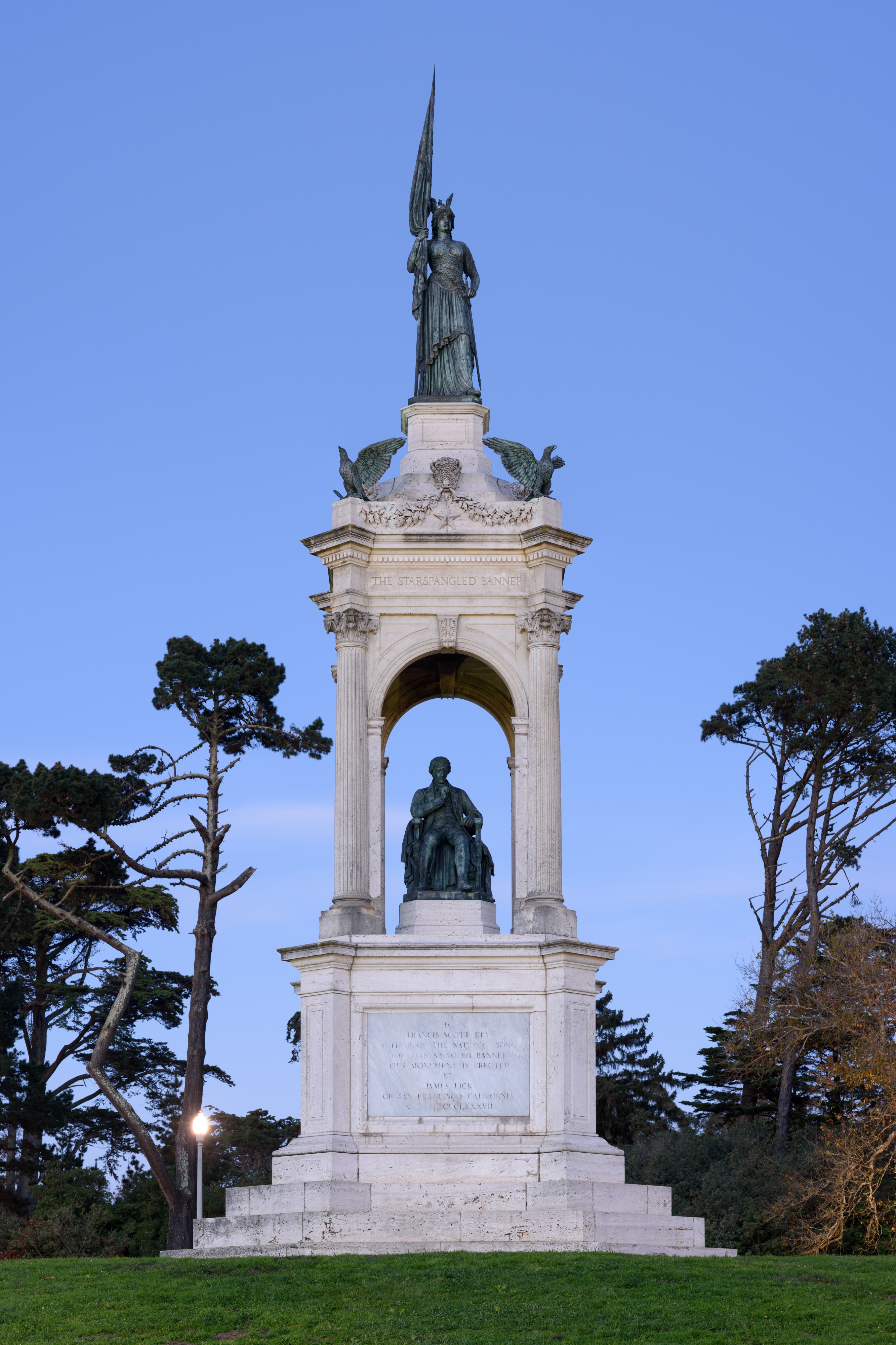 Francis Scott Key Monument San Francisco December 2016 panorama