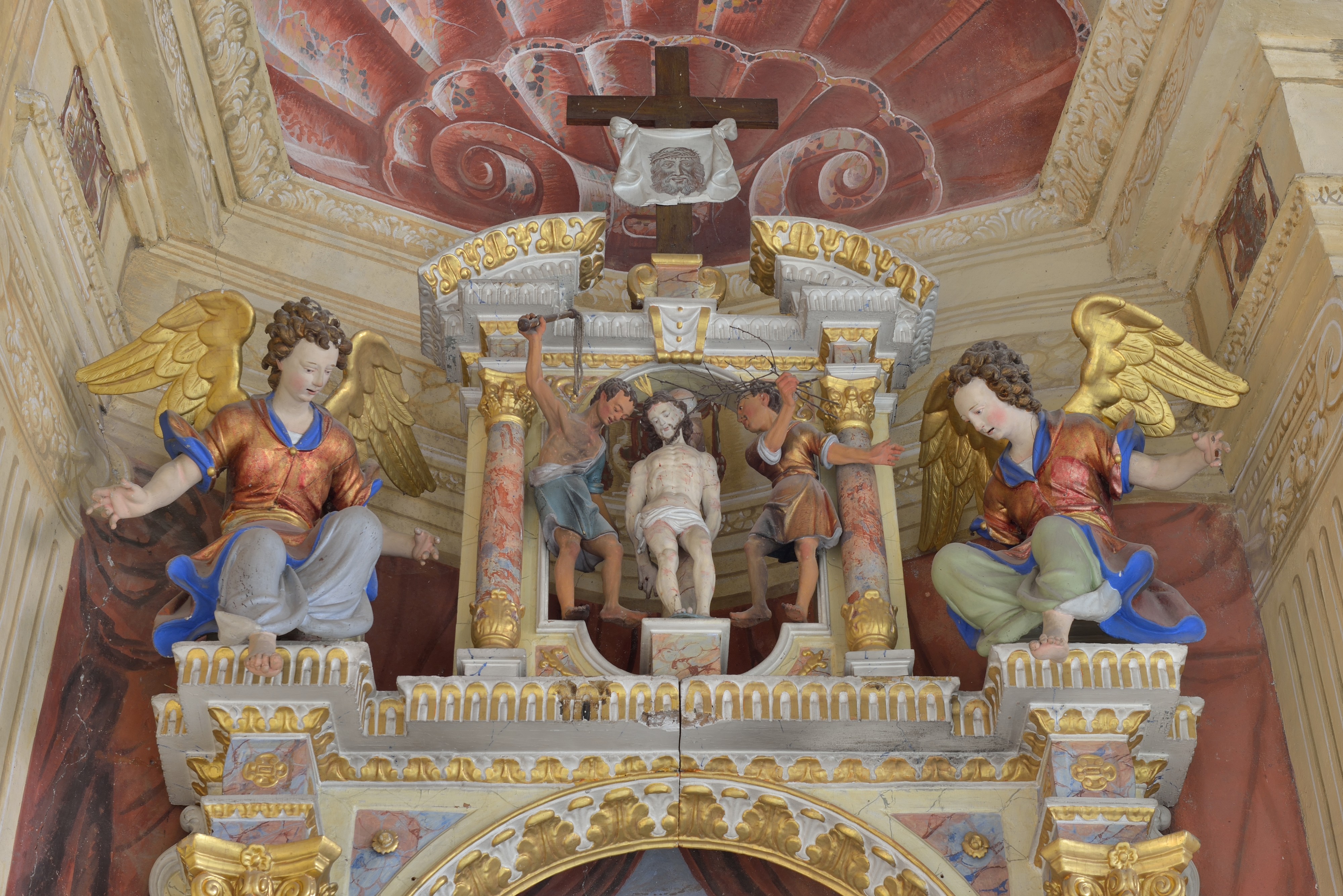Heiligkreuzkirche Geißelung mit Engel