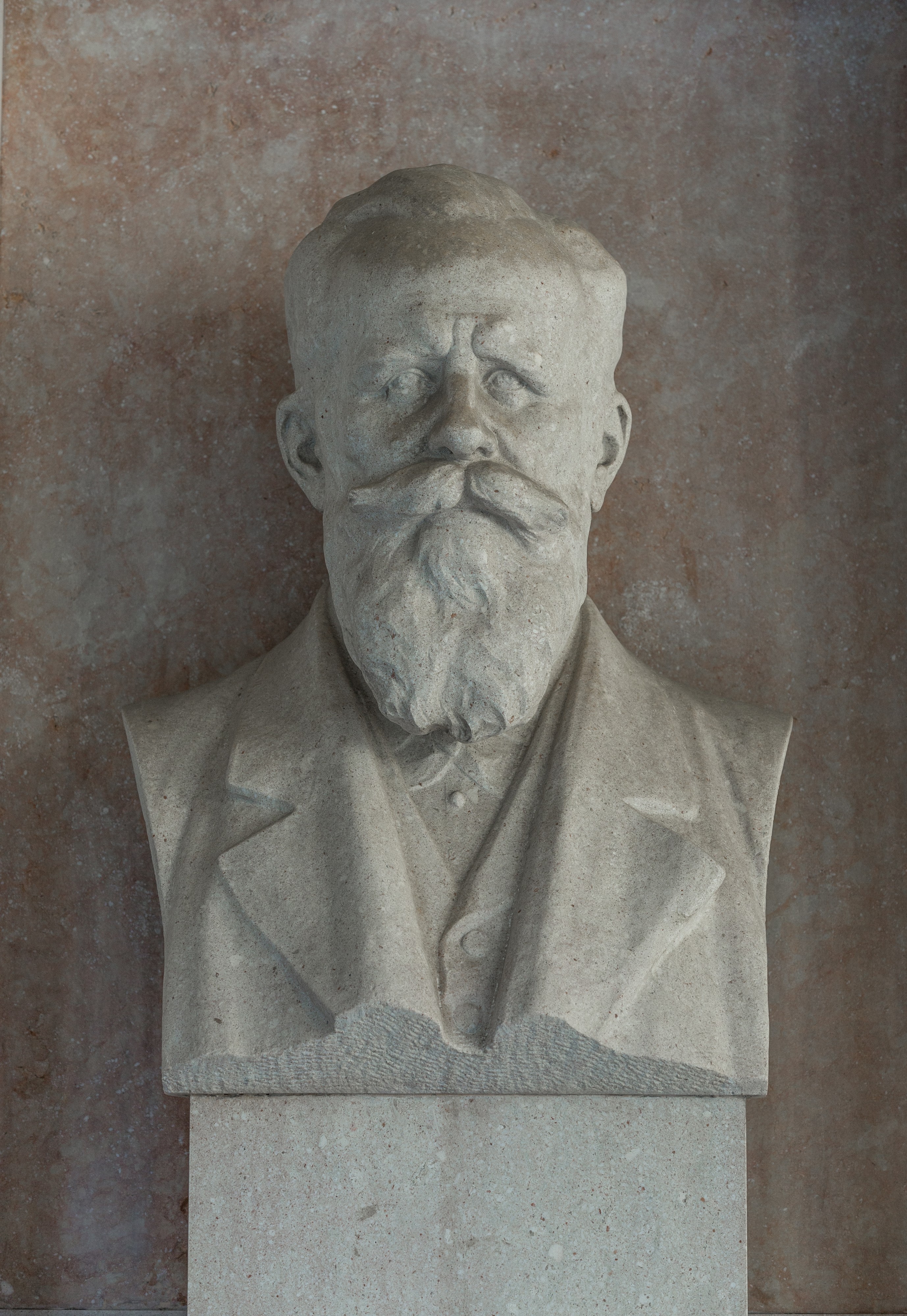 Hermann Nothnagel (1841-1905), physician, Nr. 119, bust (marble) in the Arkadenhof of the University of Vienna-3007