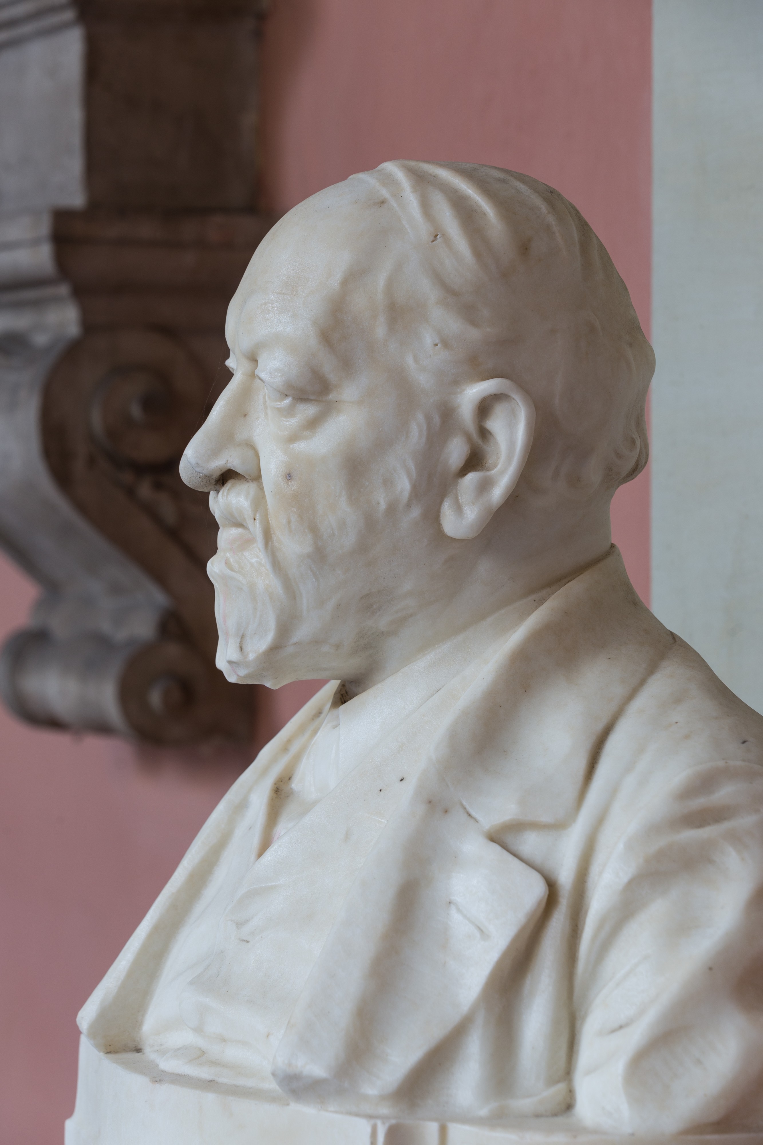 Julius von Wiesner (1838-1916), Nr. 71 bust (marble) in the Arkadenhof of the University of Vienna-1314