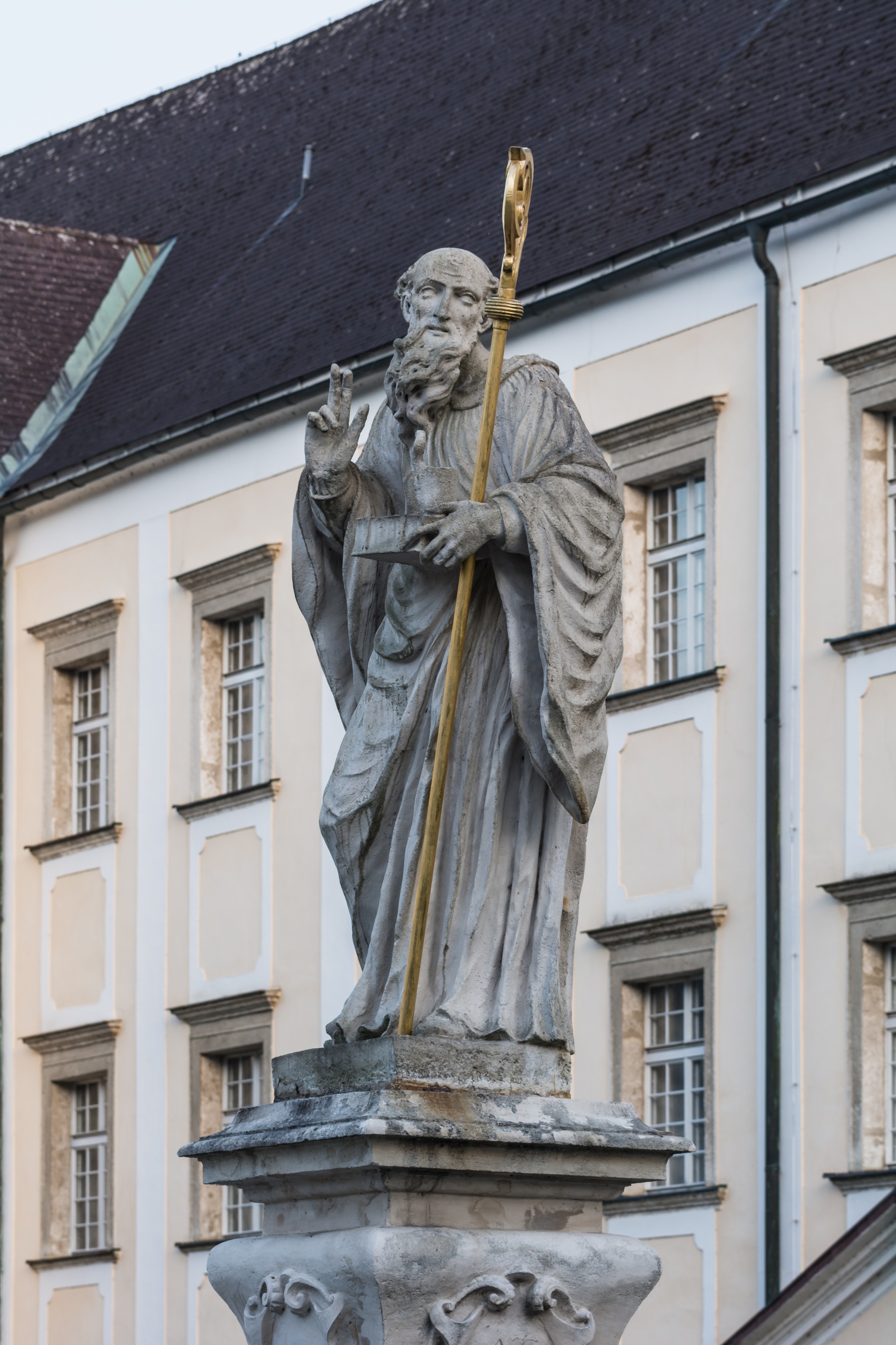 Kremsmünster Stift Brückenfigur Benedikt