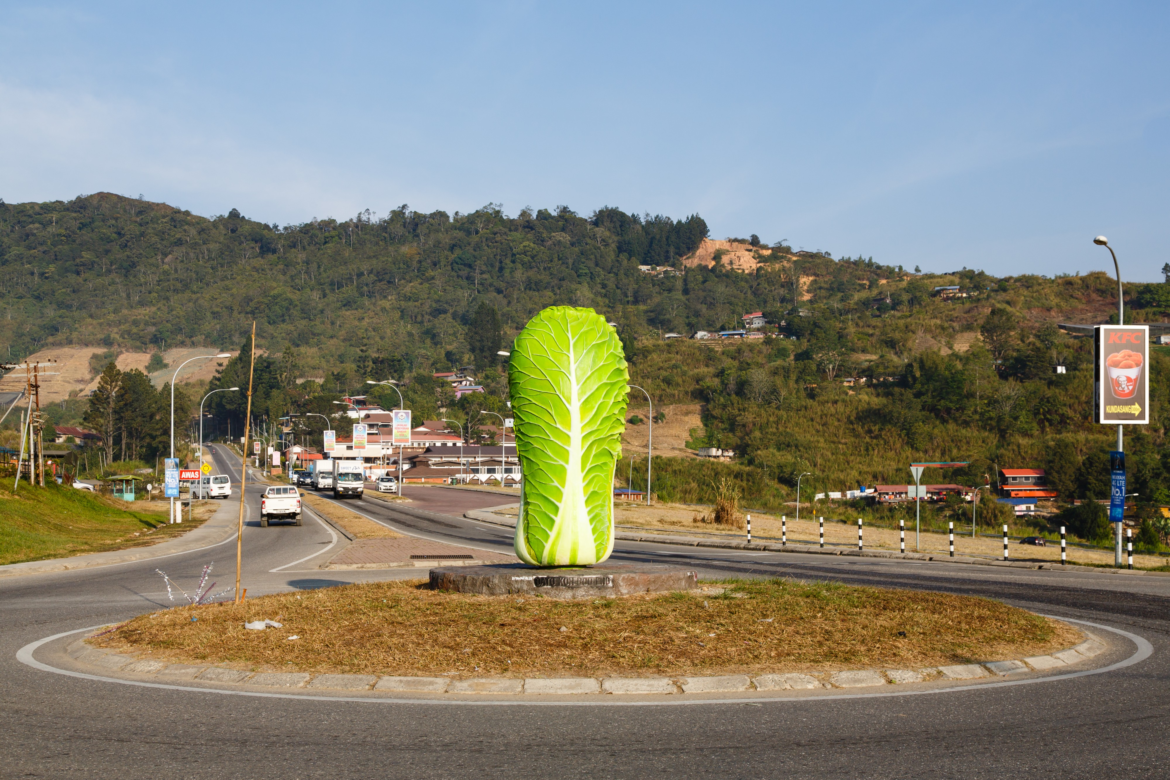 Kundasang Sabah Cabbage-roundabout-01