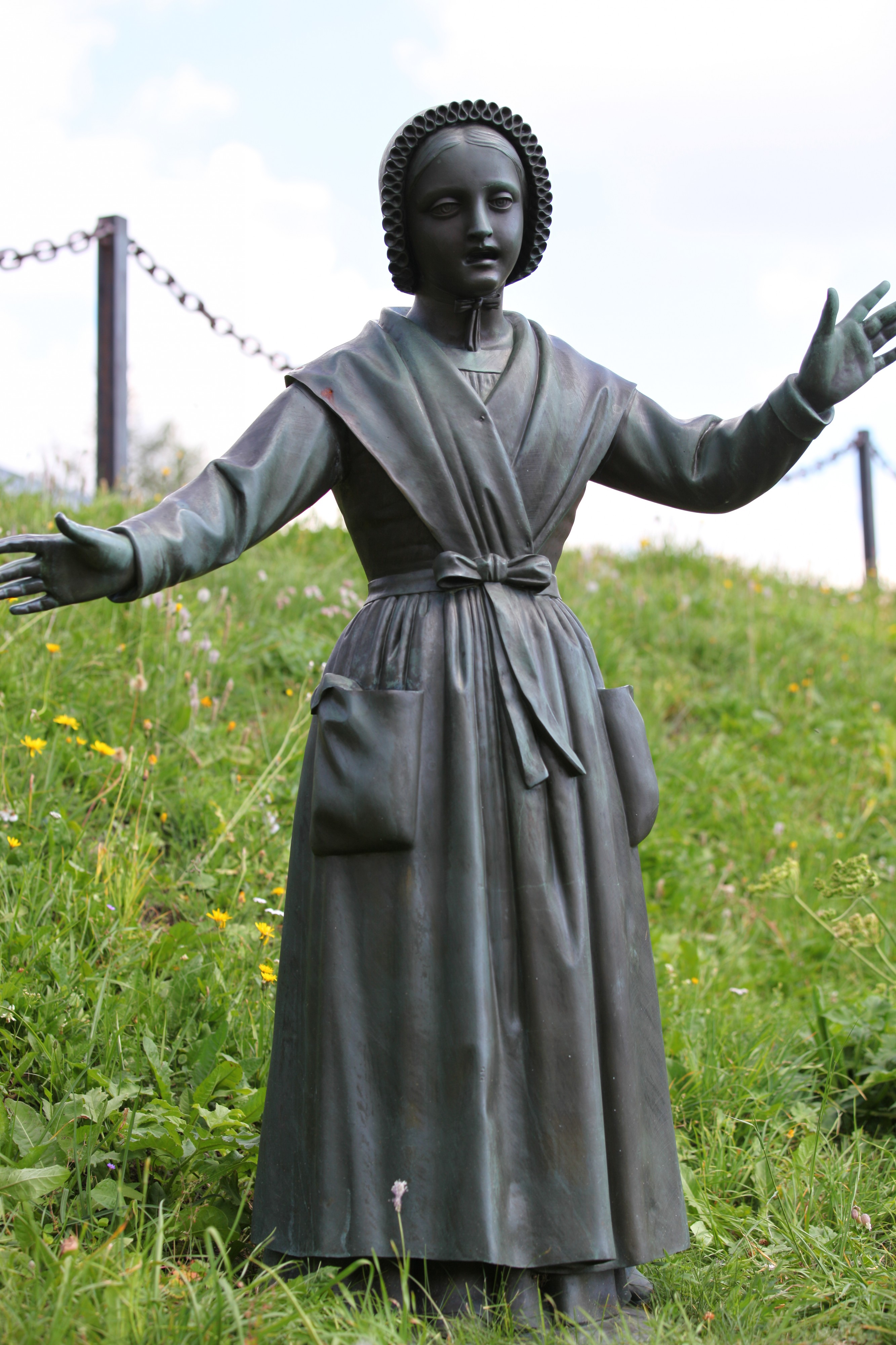 a statue in the La Salette sanctuary, France, Europe, August 2013, picture 7