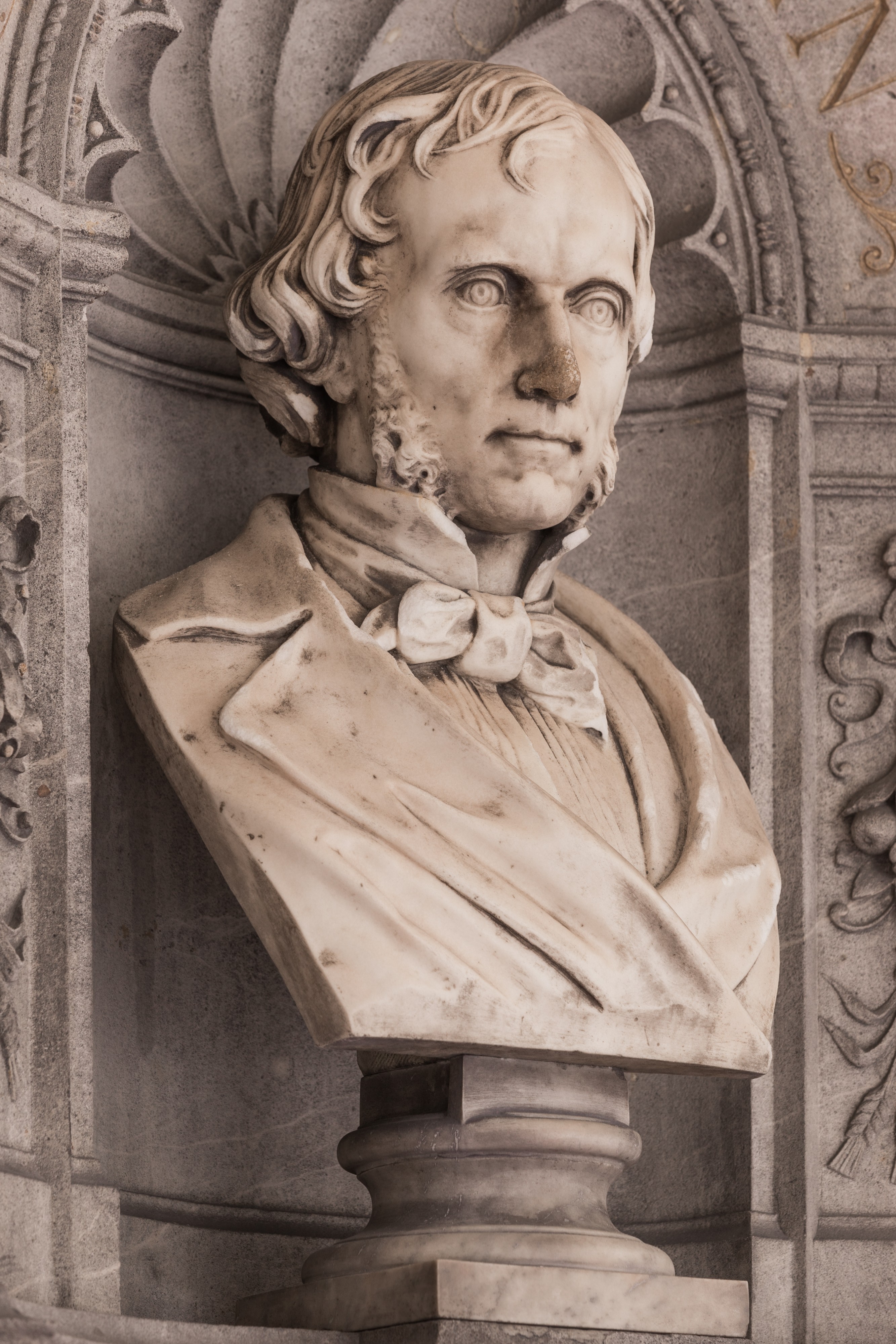 Lorenz von Stein (Nr. 15) - Bust in the Arkadenhof, University of Vienna - 0267