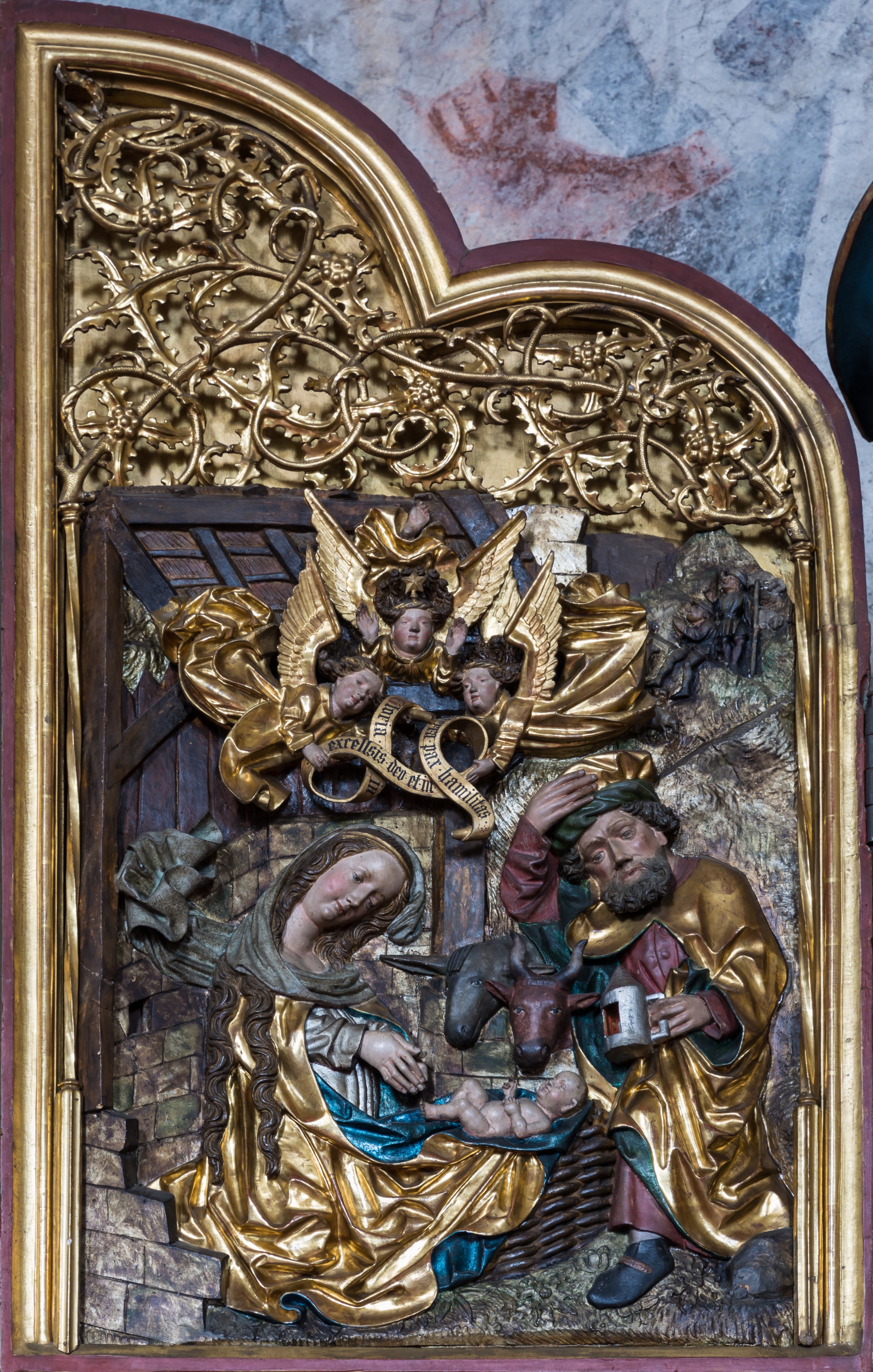 Maria Gail Kirche Flügelaltar Geburt 01
