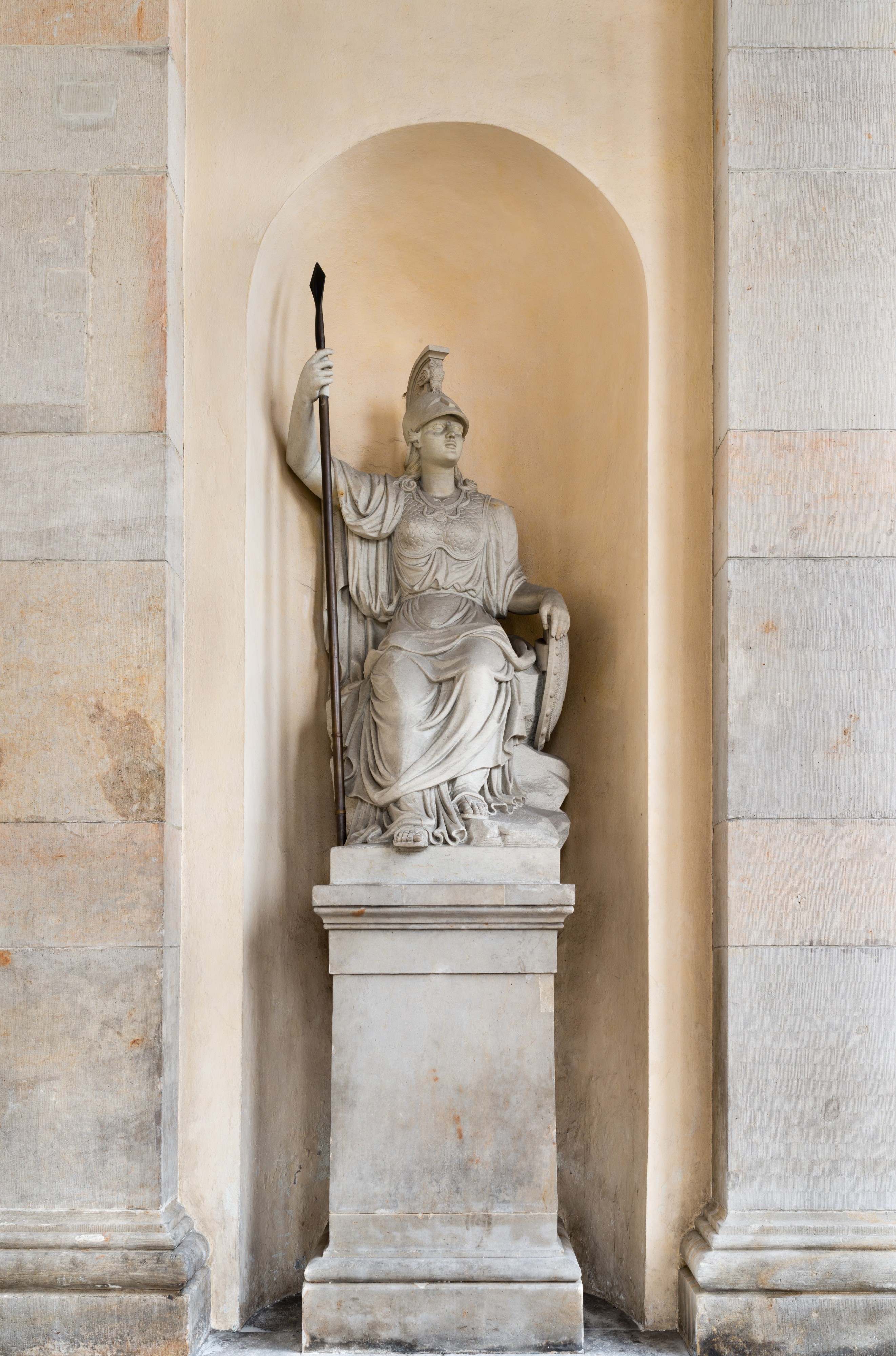 Minerva statue - Brandenburg Gate - Brandenburger Tor - Berlin - Germany