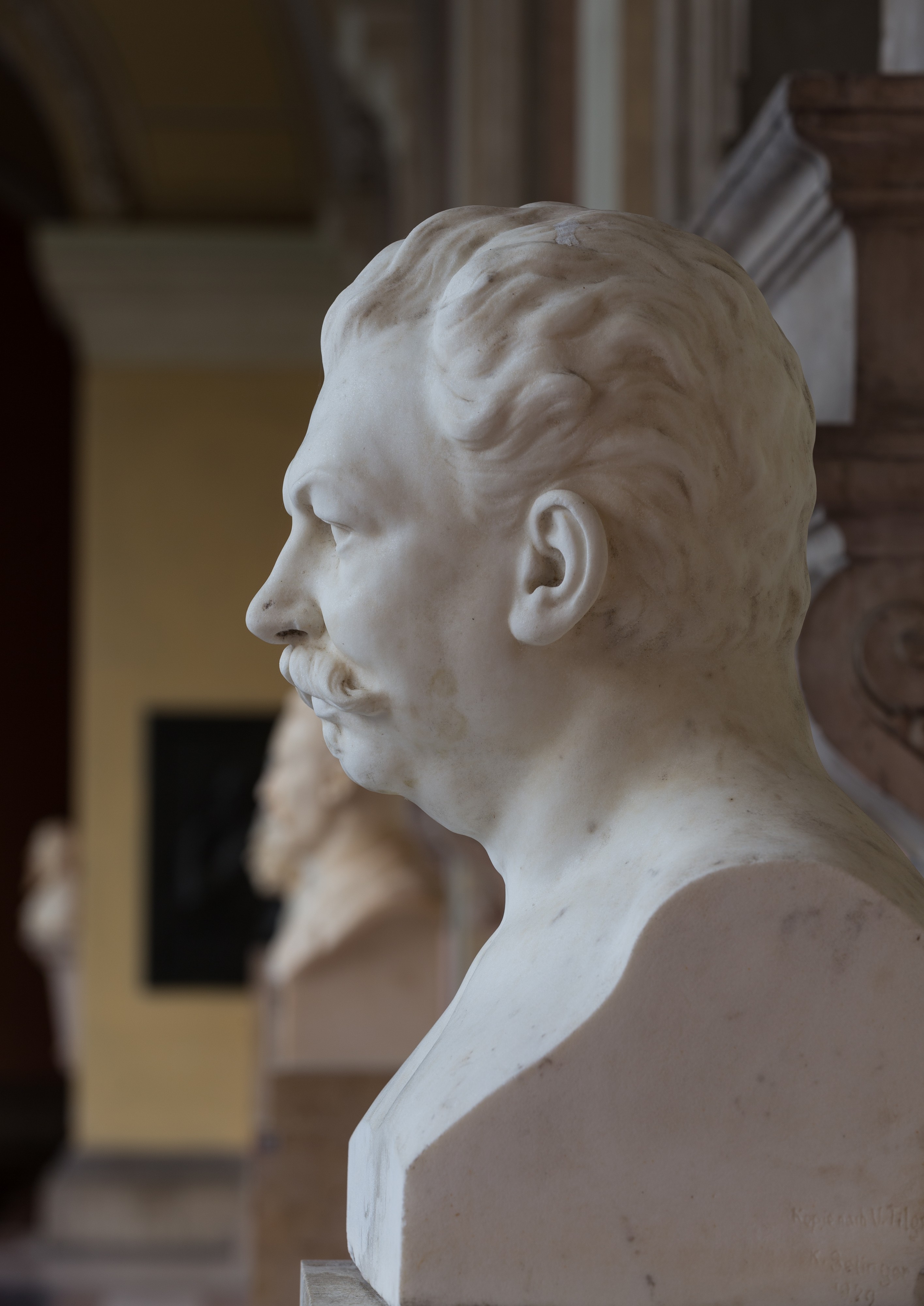 Robert Ultzmann (1842-1889), Nr. 69, bust (marble) in the Arkadenhof of the University of Vienna-1288