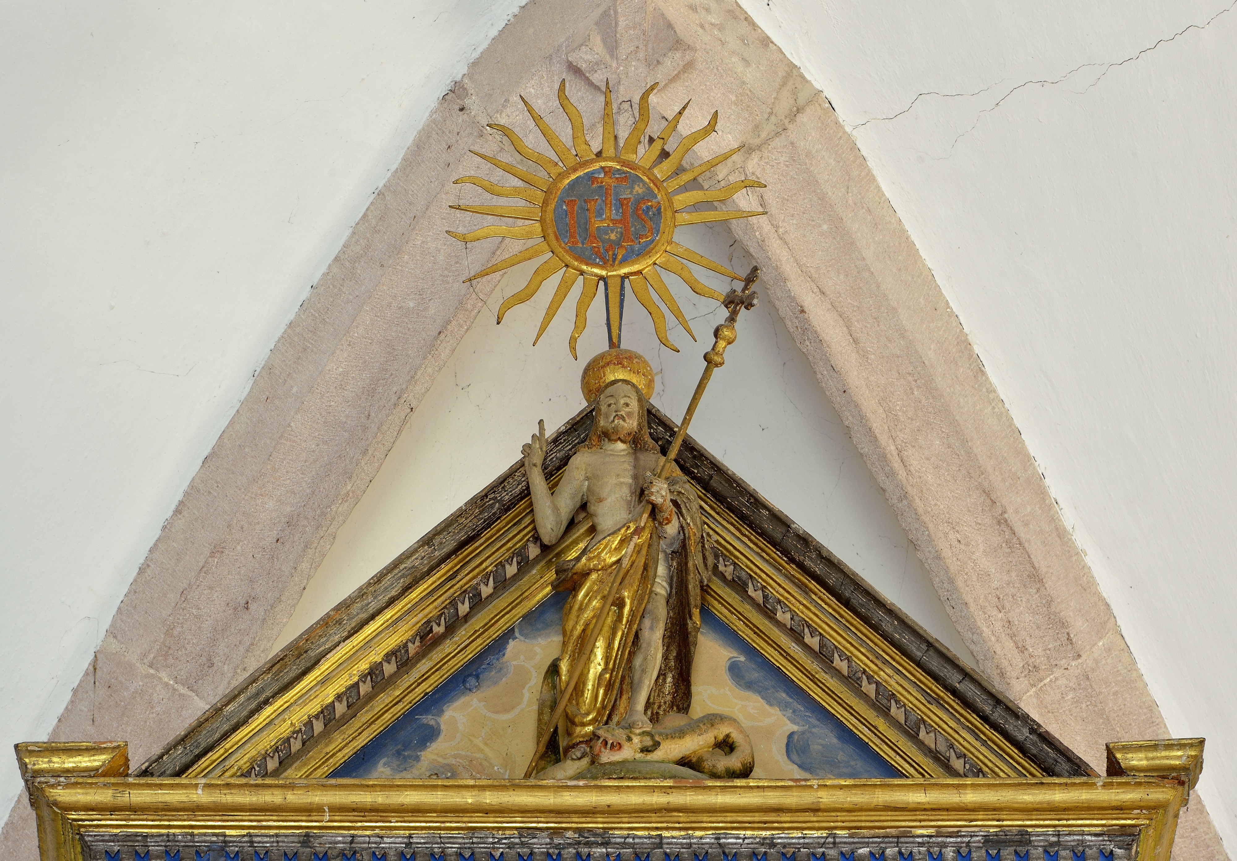 St. Margareth in Obervöls am Schlern Flügelaltar Auferstehung