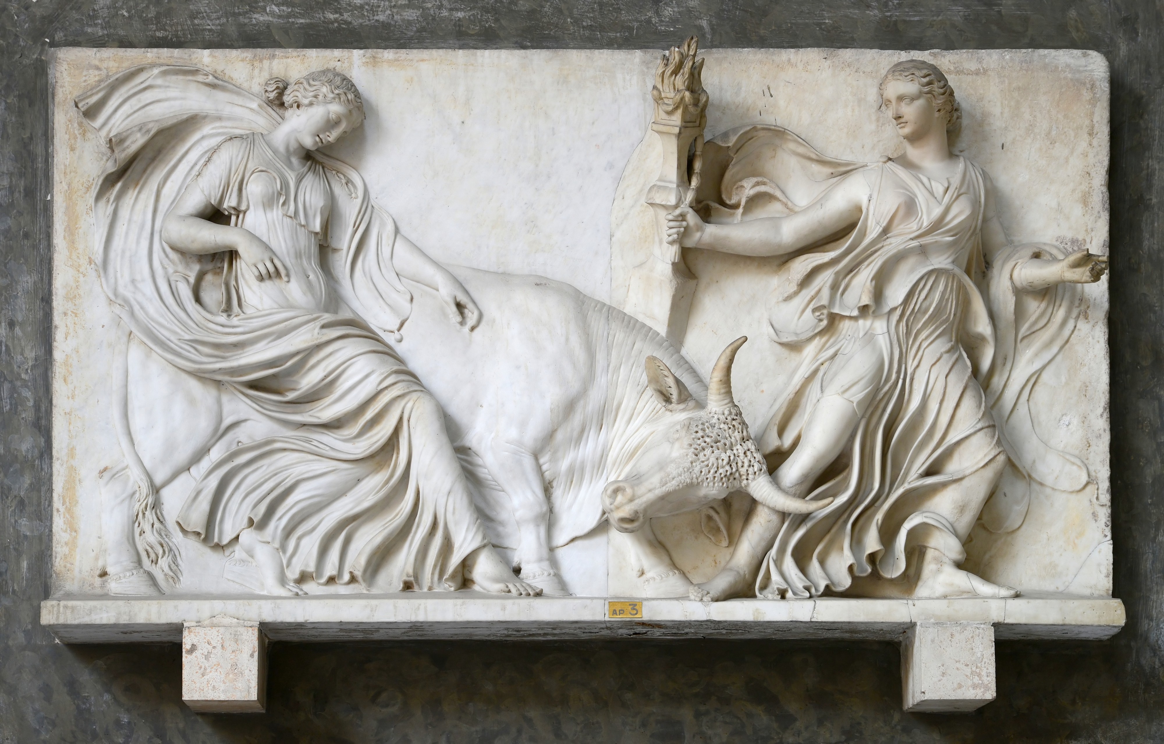 Two Bacchantes and a Bull (Vatican Museums) September 2015.1a