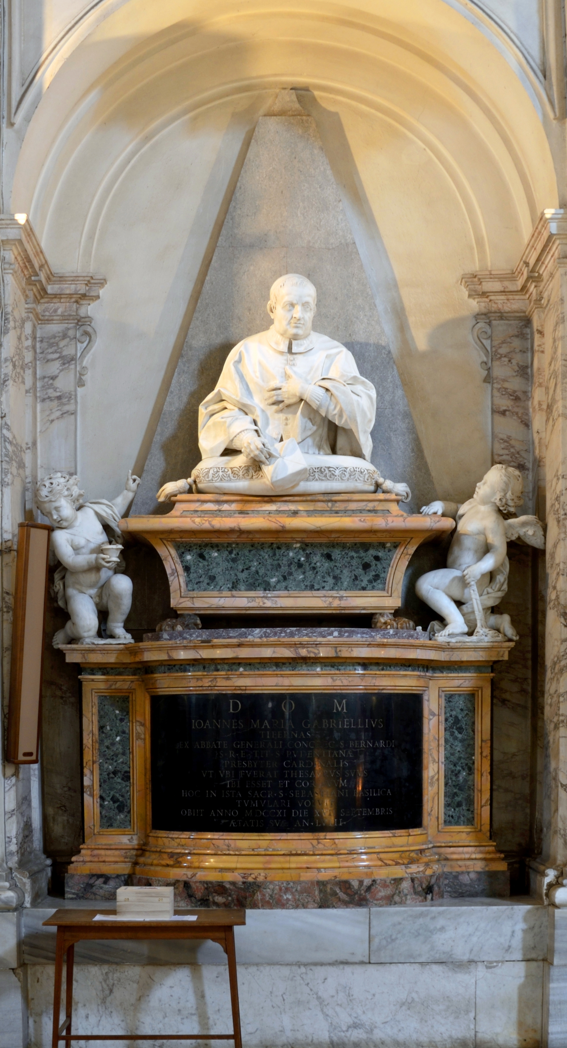 Tomb of Giovanni Maria Gabrielli in San Sebastian outside the walls