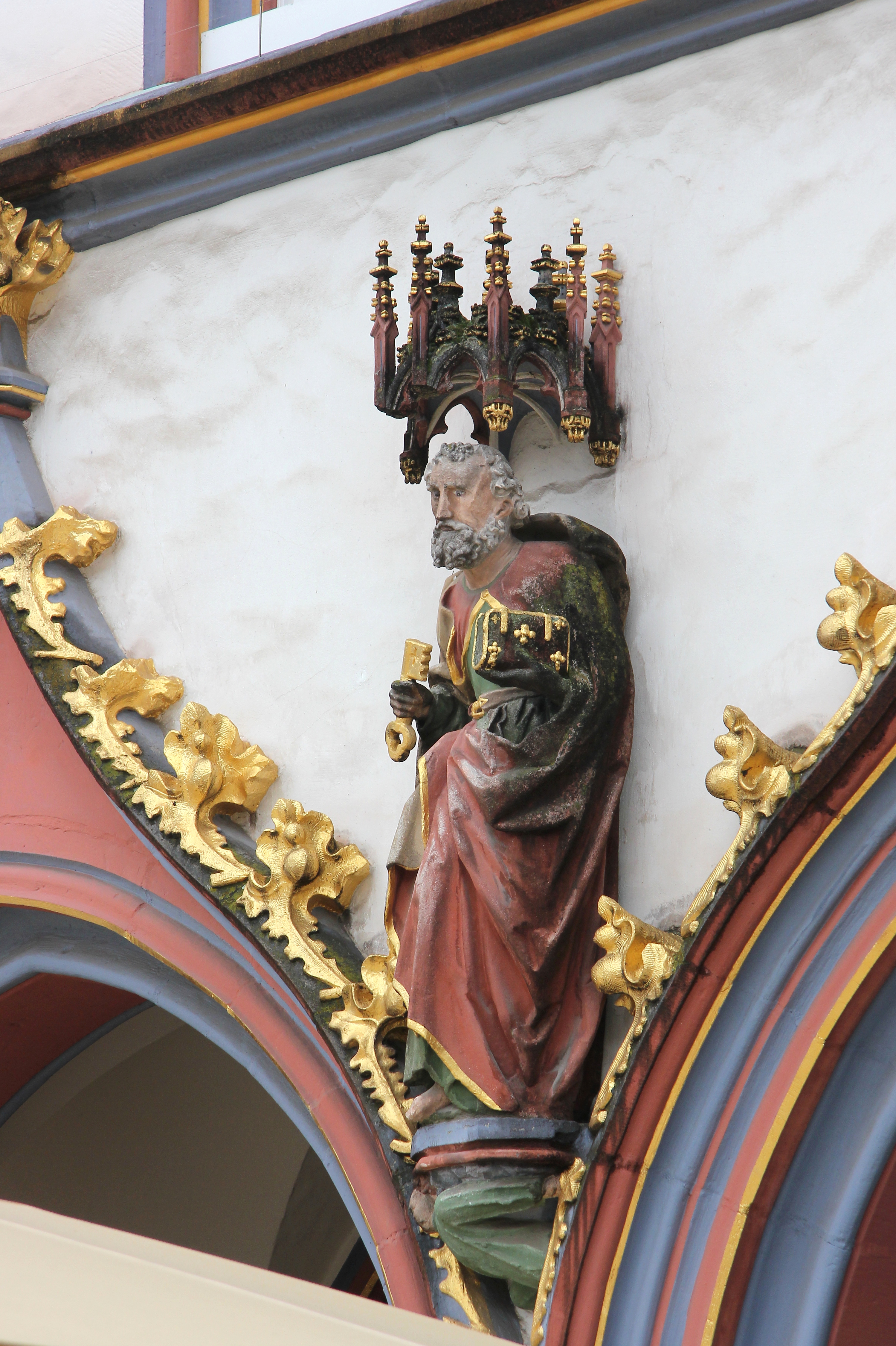 Trier, Hauptmarkt - Steipe, Petrus