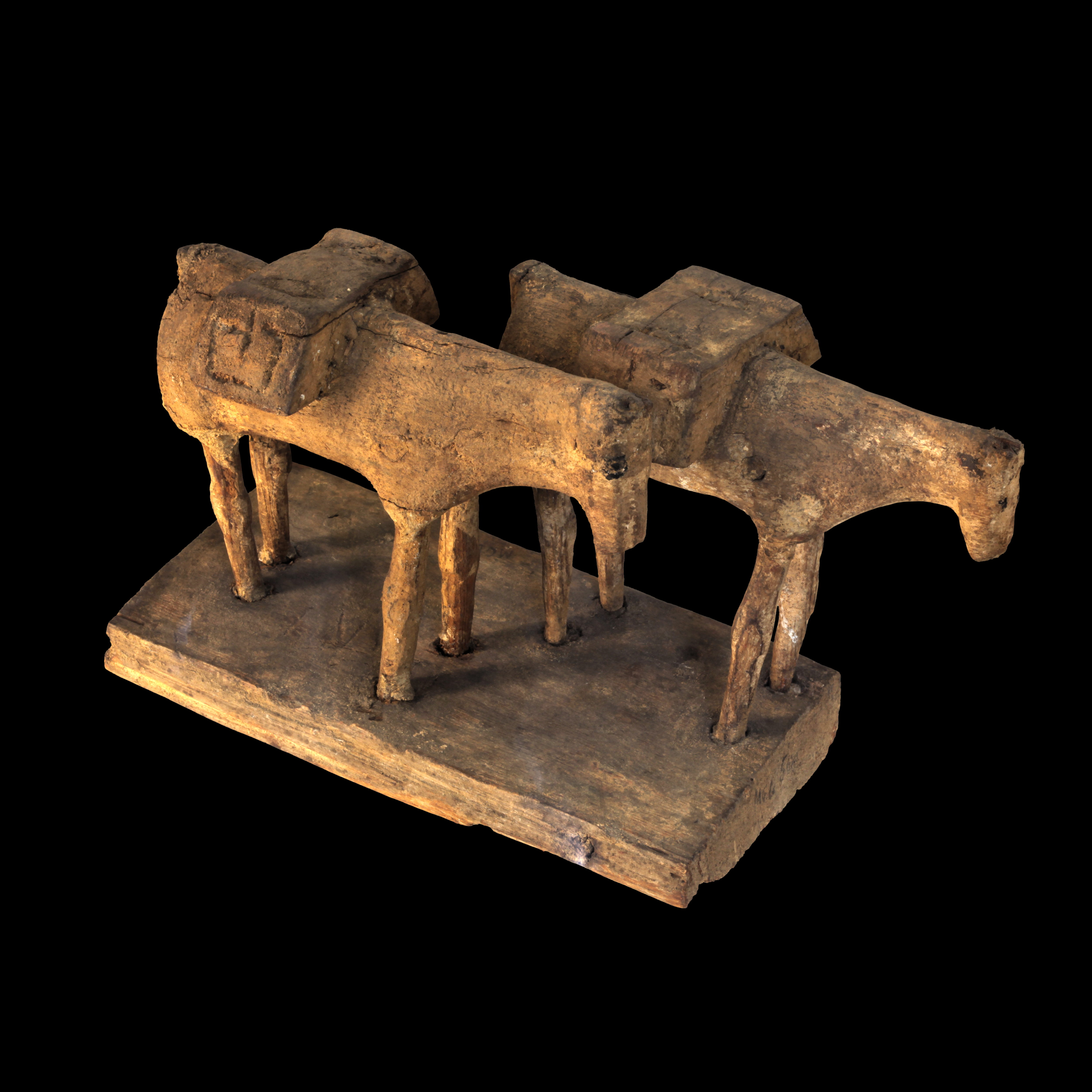 Two donkeys carrying packs-MBA Lyon 1969-399-IMG 0153