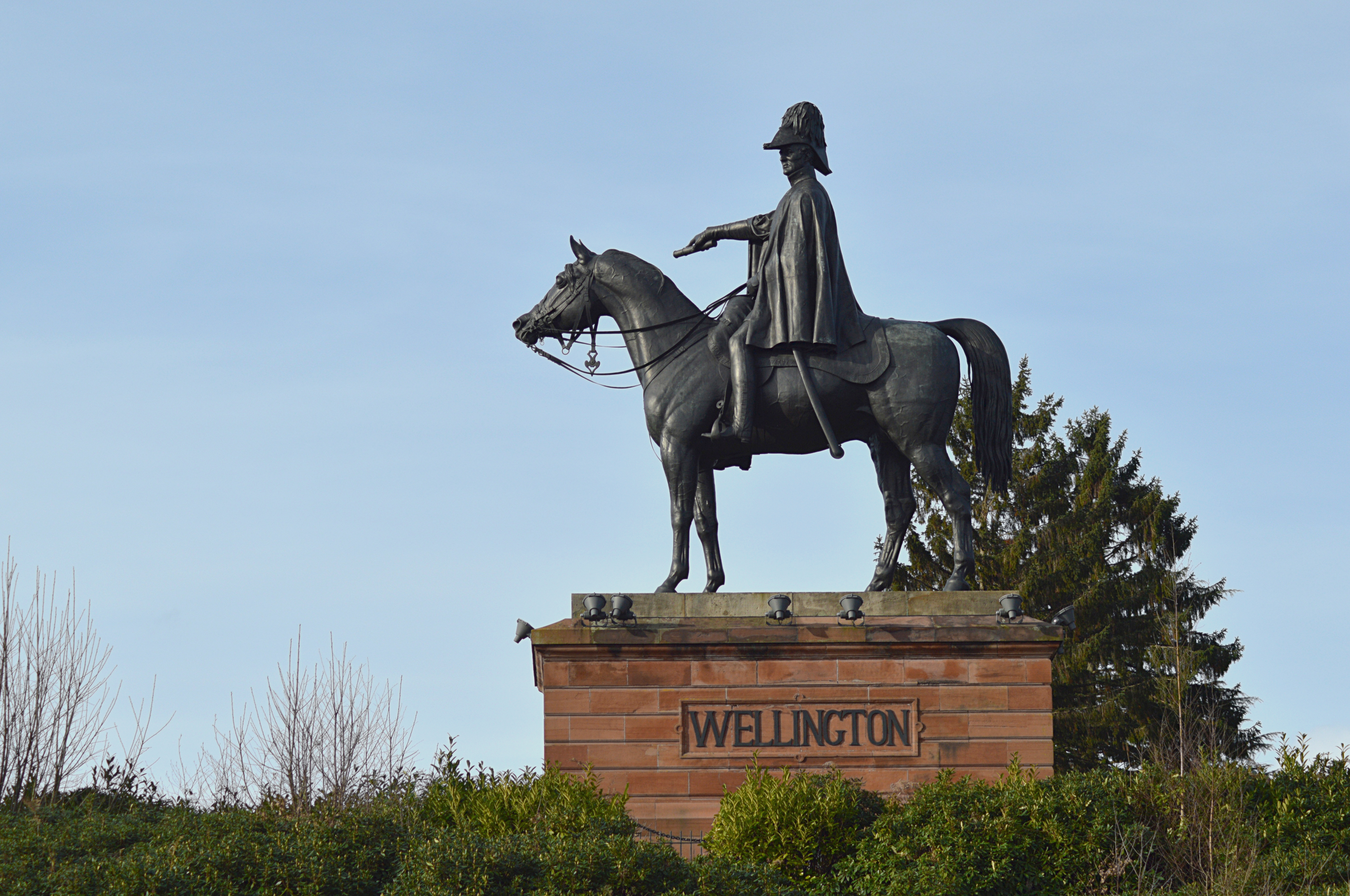 Wellington Statue, Aldershot front