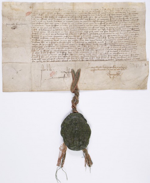 Edit de Louis XI confirmant les privilèges des bourgeois de Paris. - Archives Nationales - AE-II-478