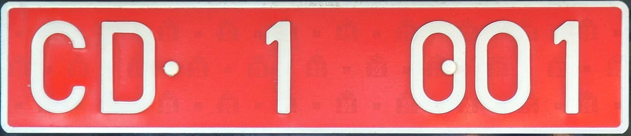Spanish diplomatic reg 4040