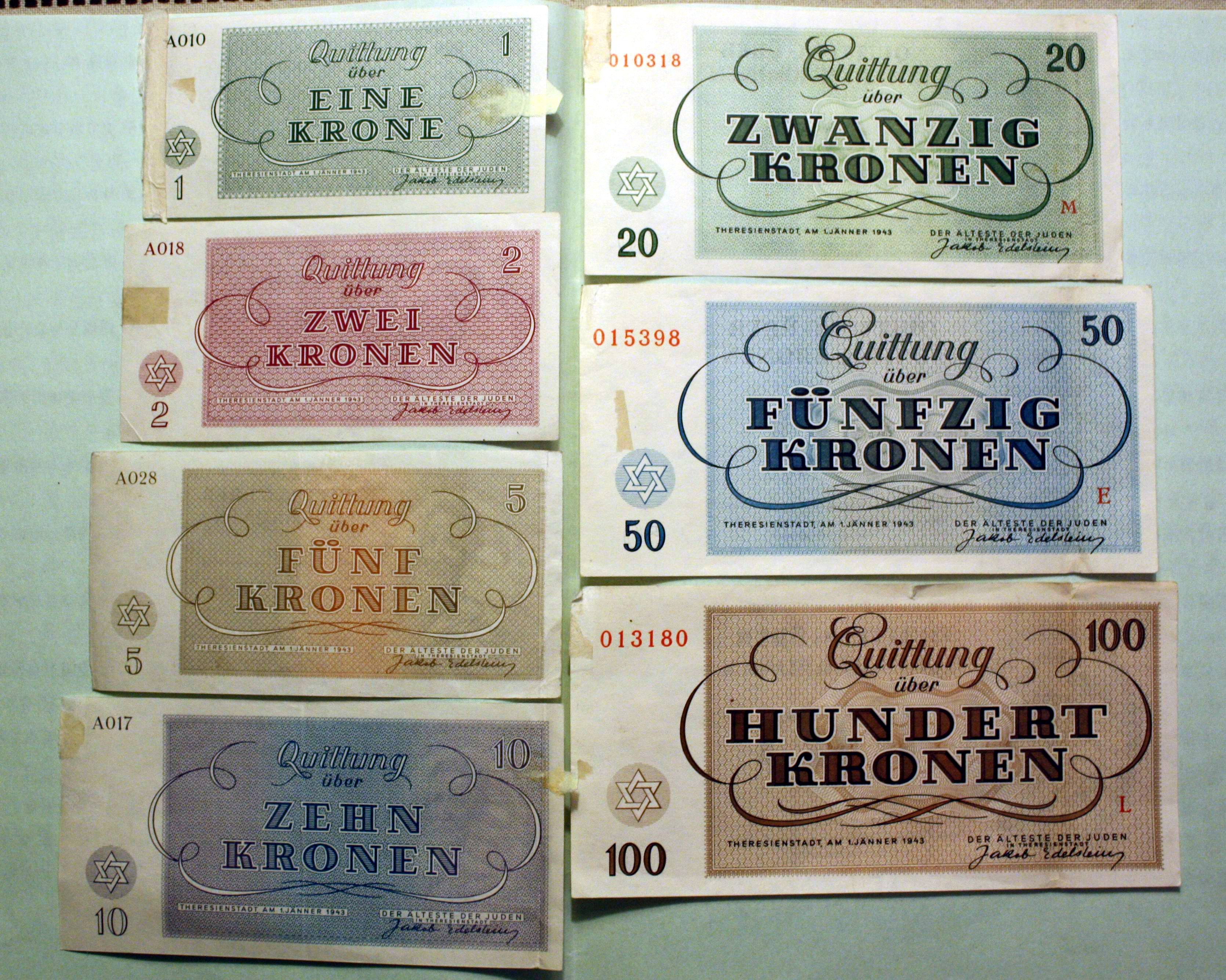 Terezin money 7562