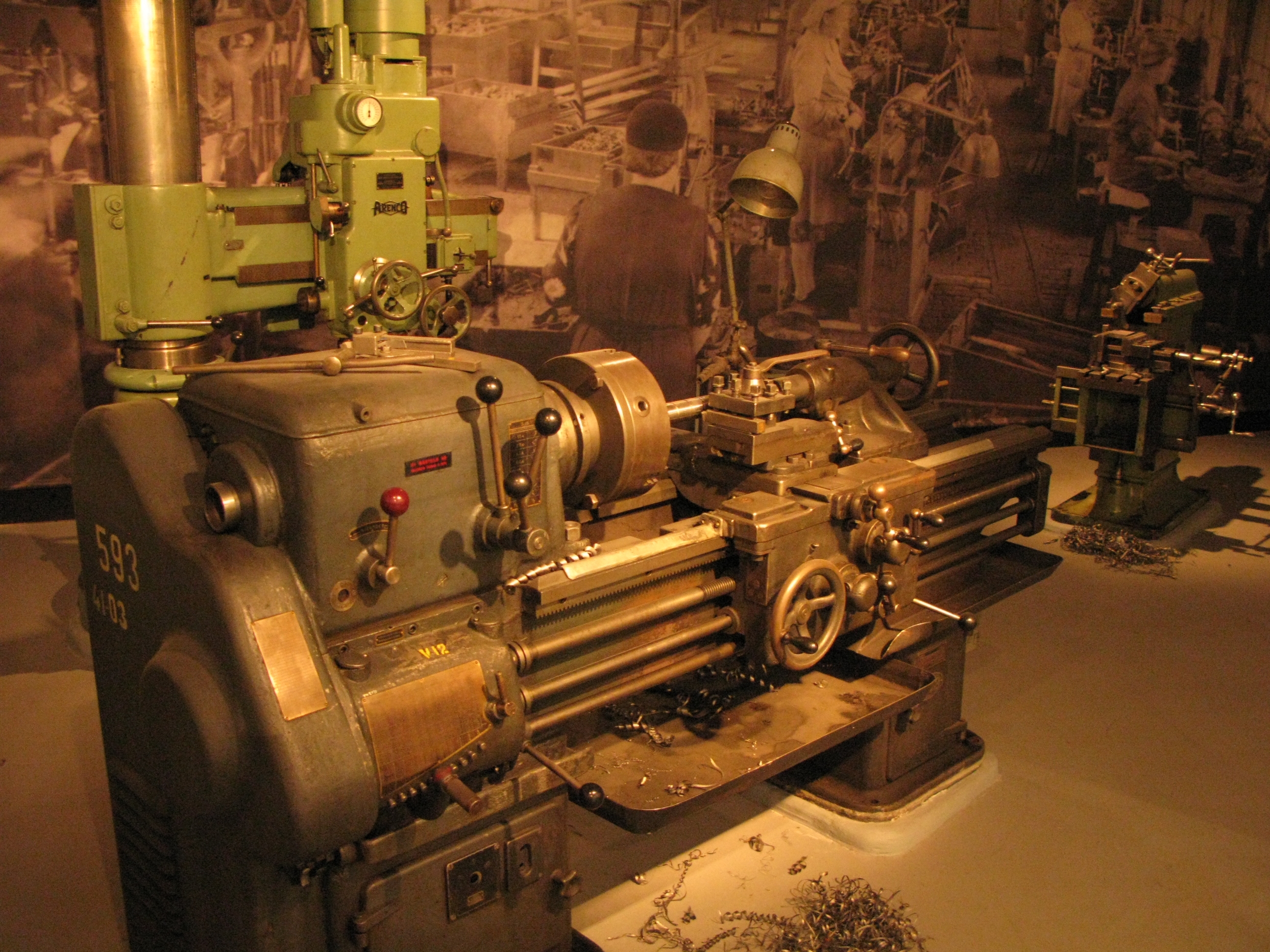 A lathe