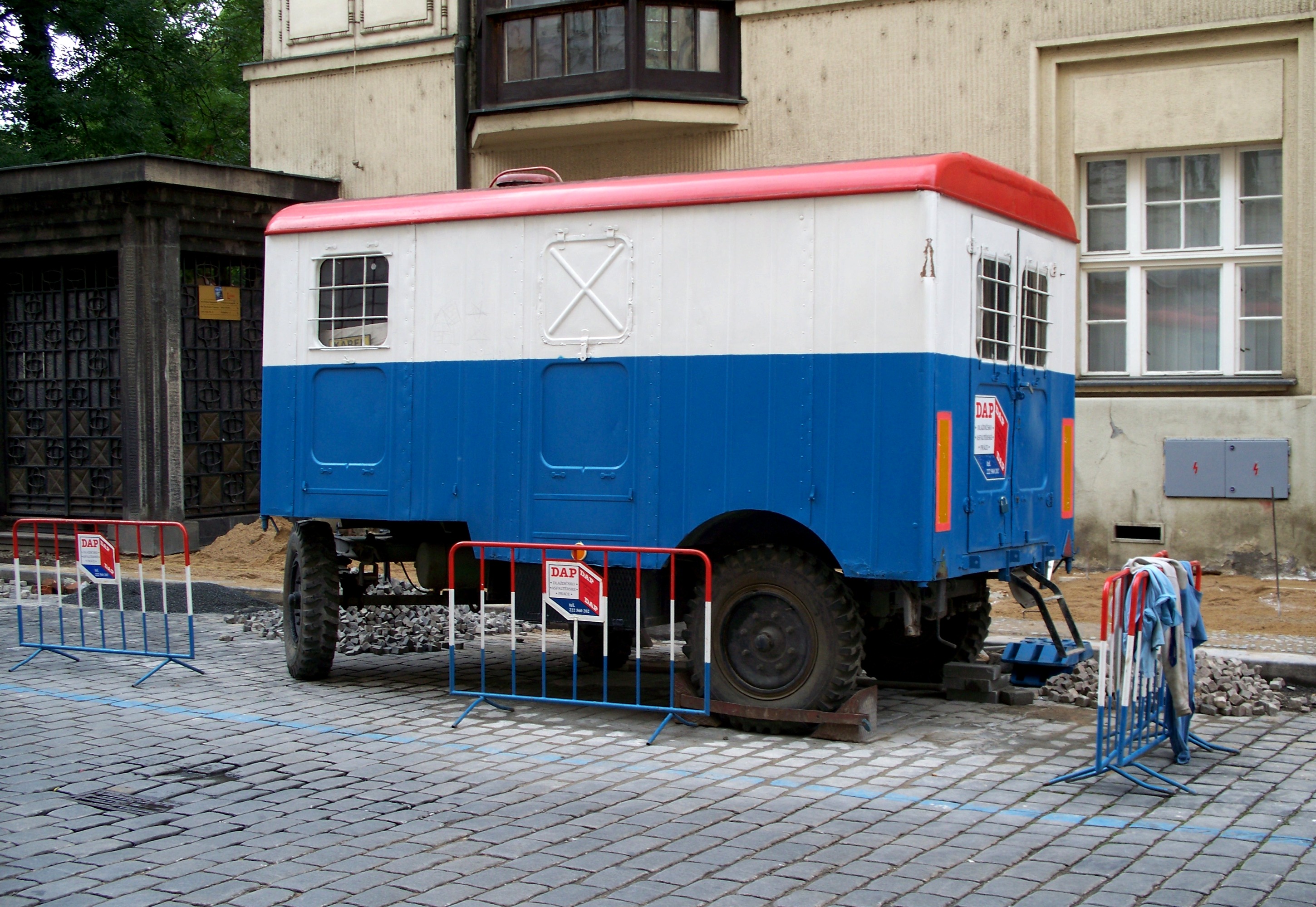 Bauwagen in Prag, 2010