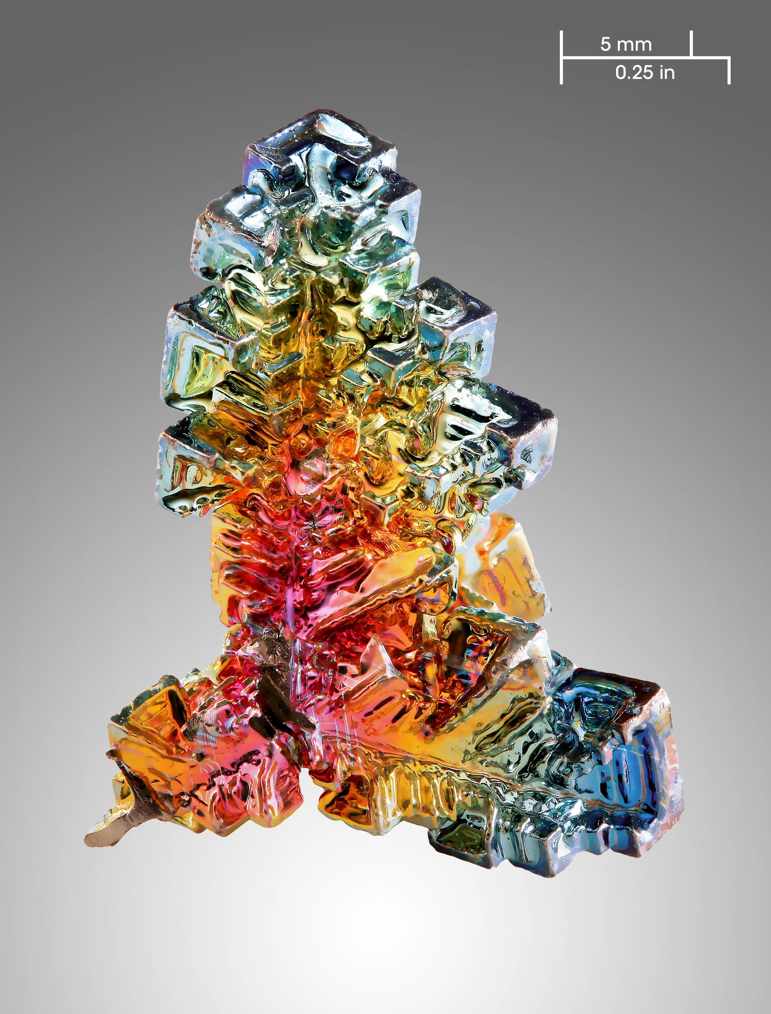 Bismuth crystal artificial
