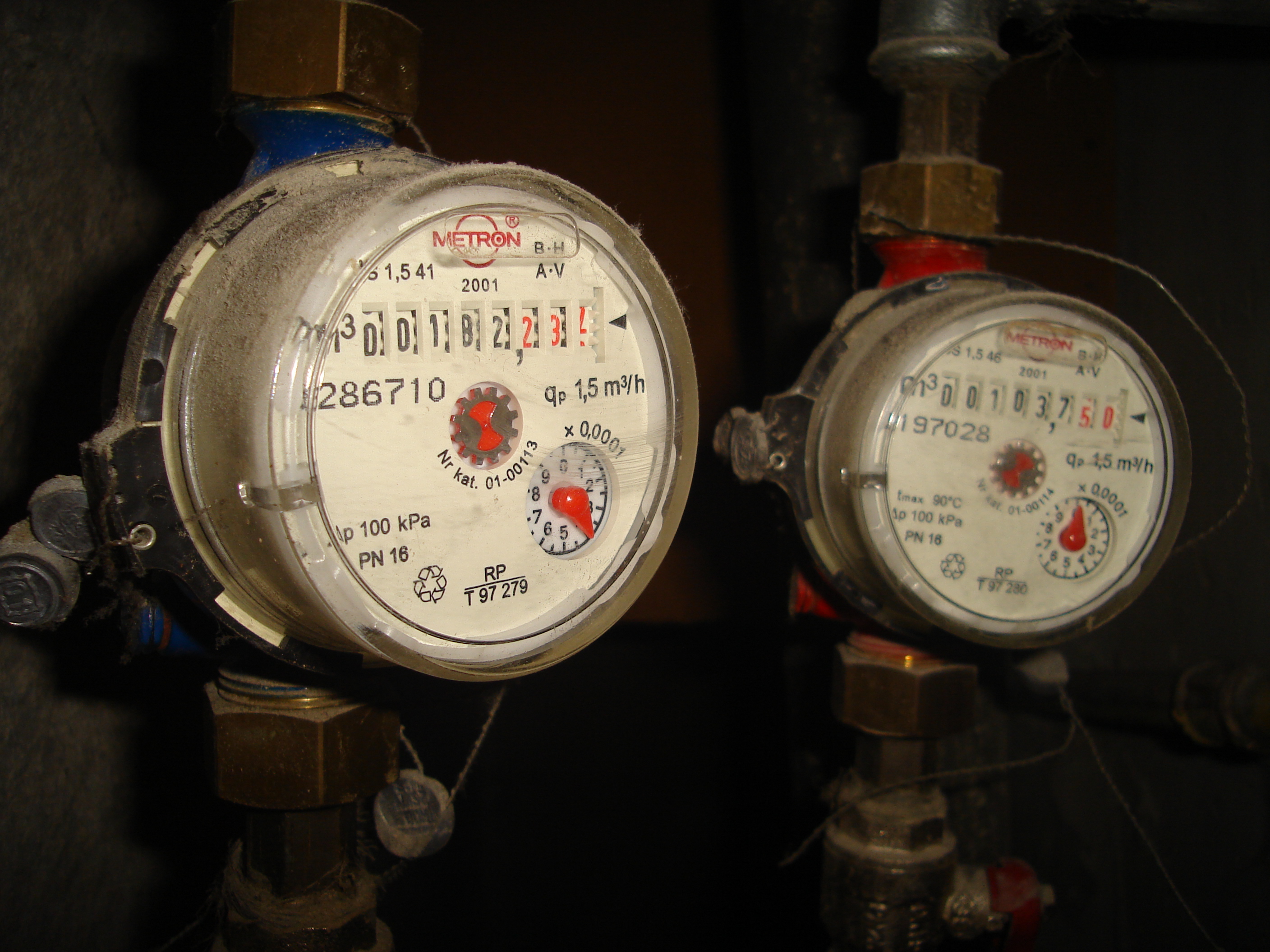 Complete of water meters