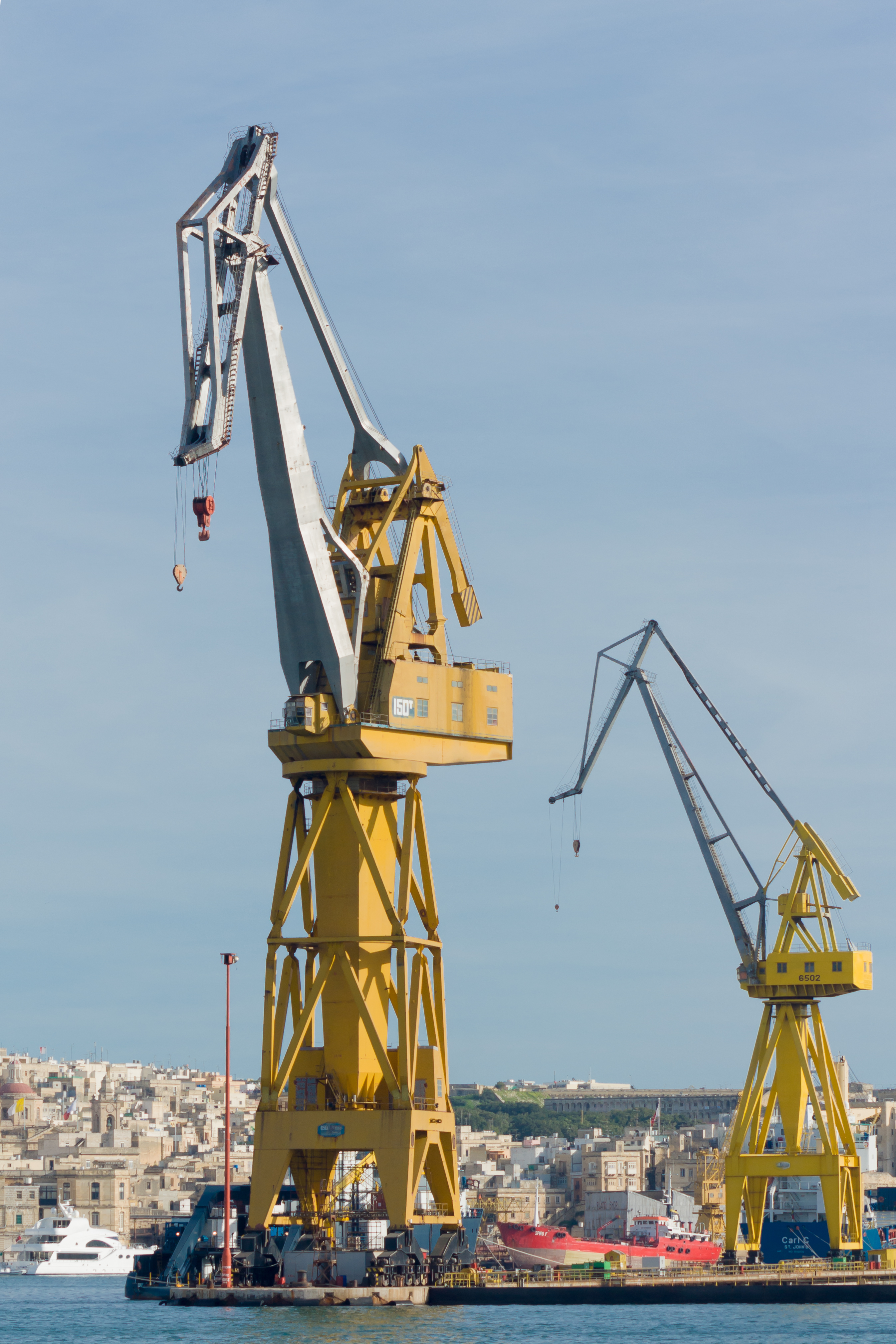 Cospicua Malta Cranes-at-No2-docks-01