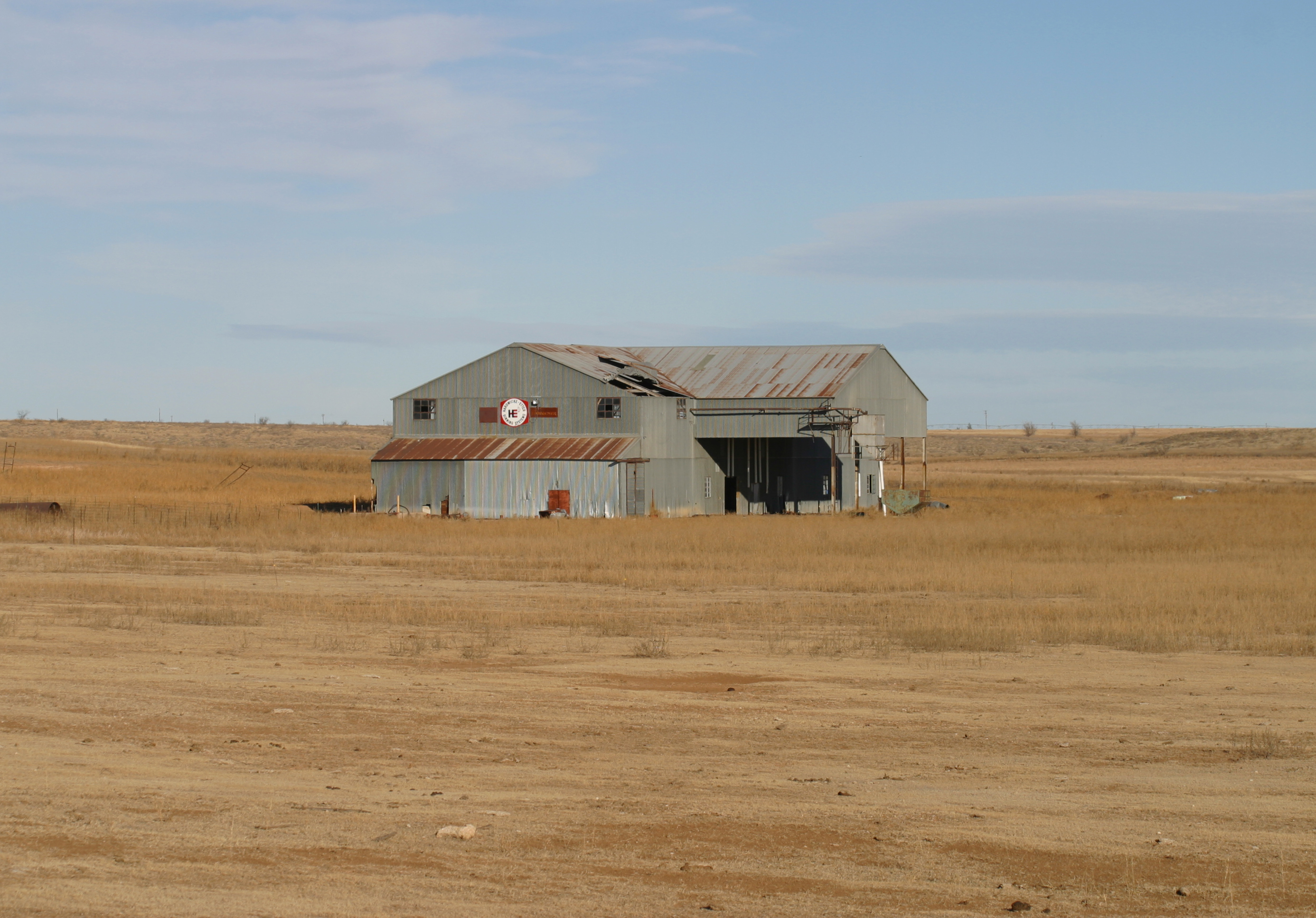 Fieldton Texas abandoned cotton gin 2011