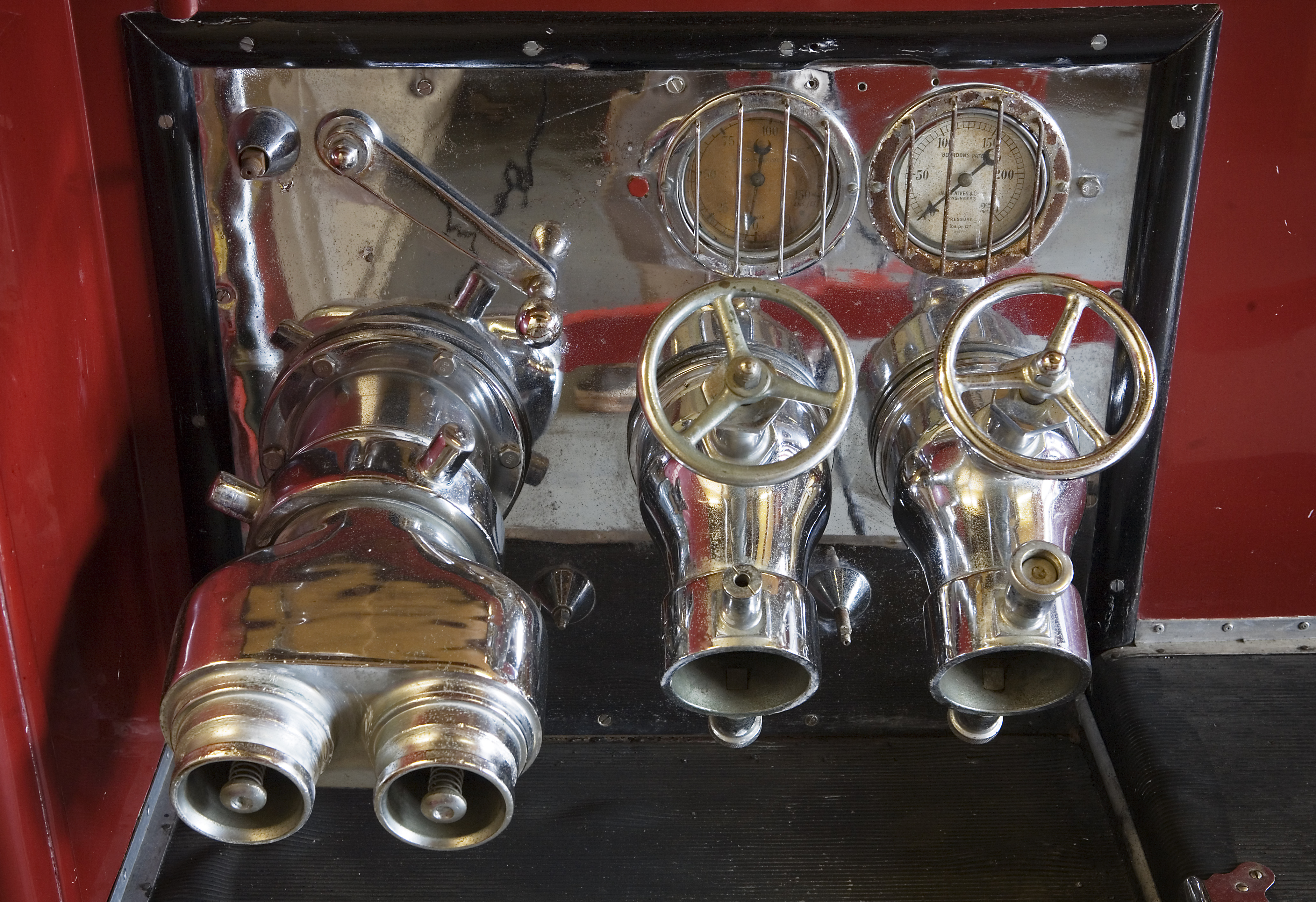 Ford firetruck side hose connection panel, Auckland - 0758