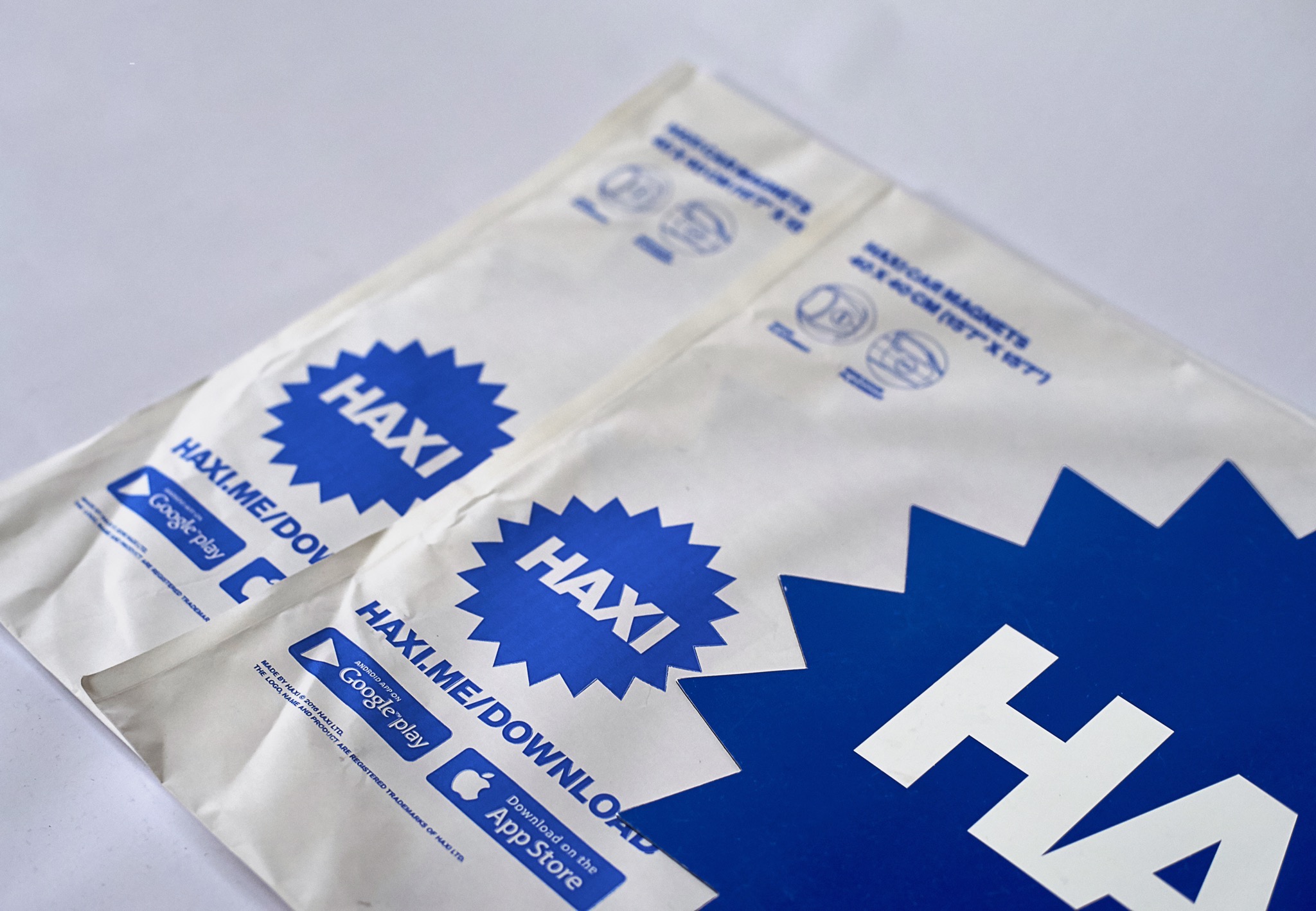 Haxi Car Magnets packaging