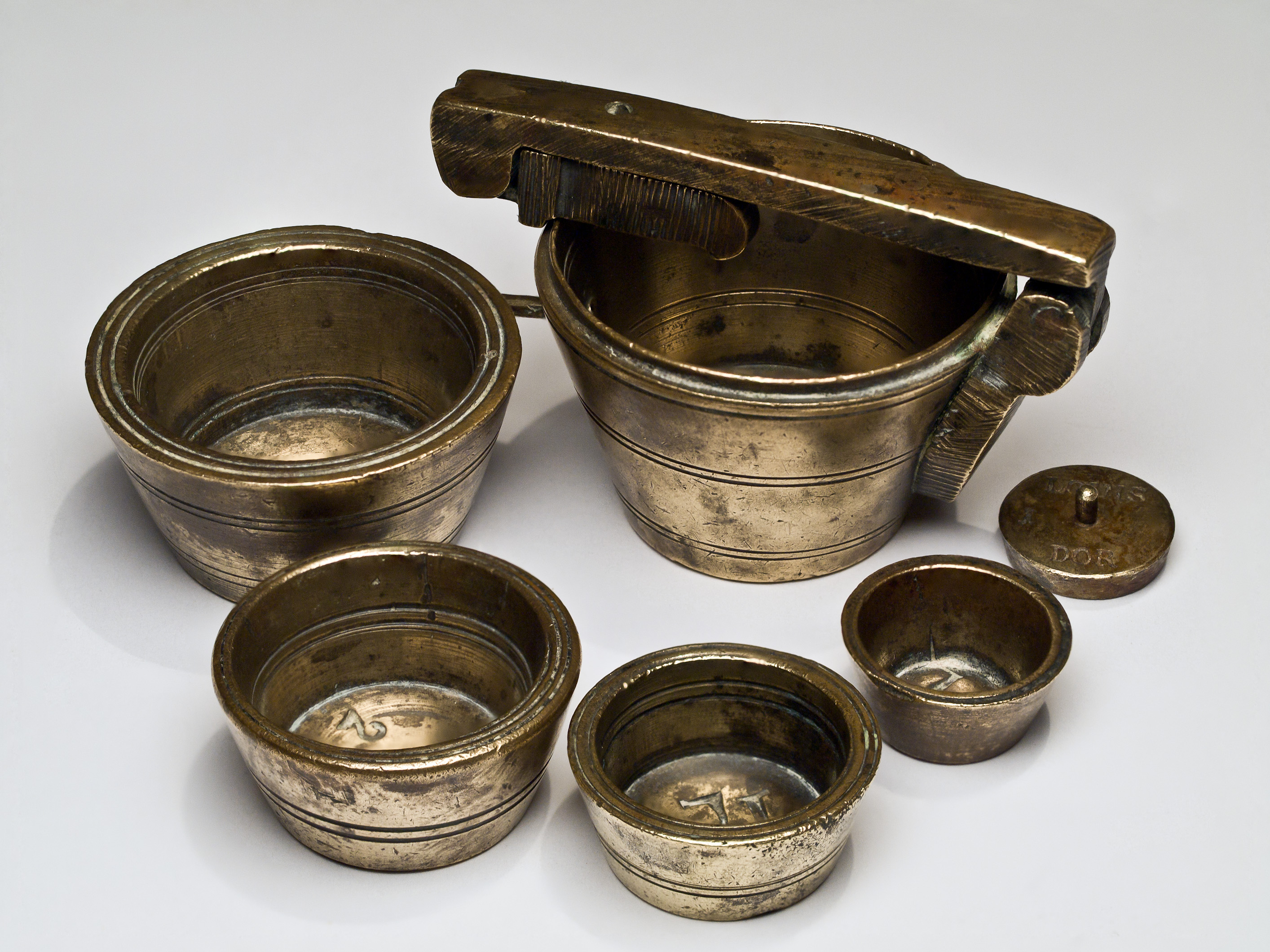 Nested cup weight