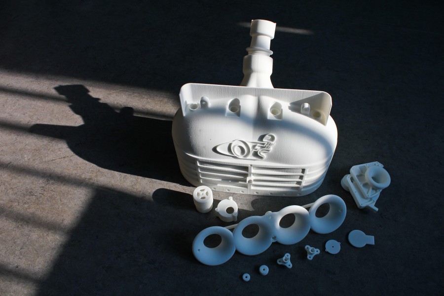 3D printeriga valmistatud sisselaskekollektori osad