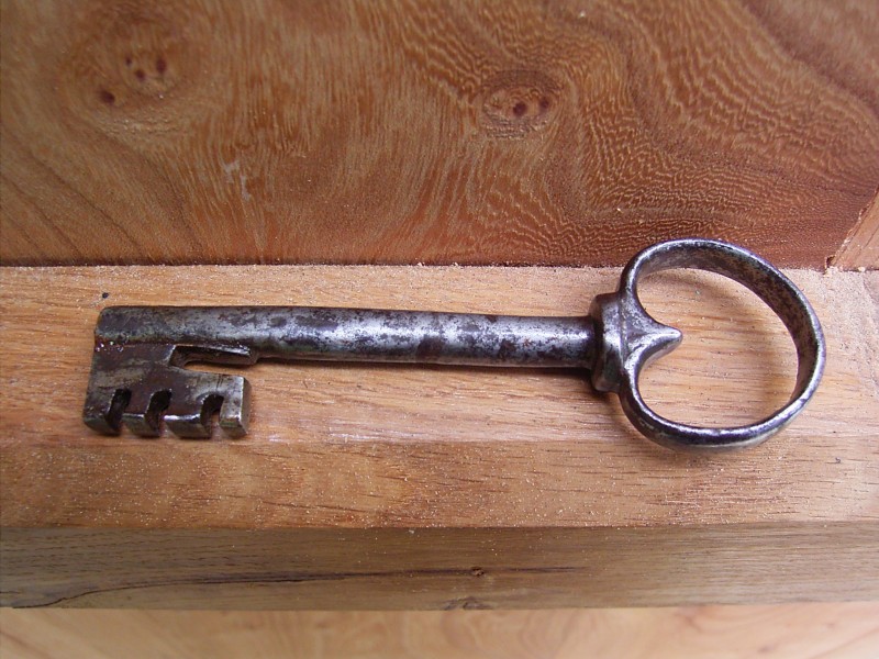 Ancient warded lock key