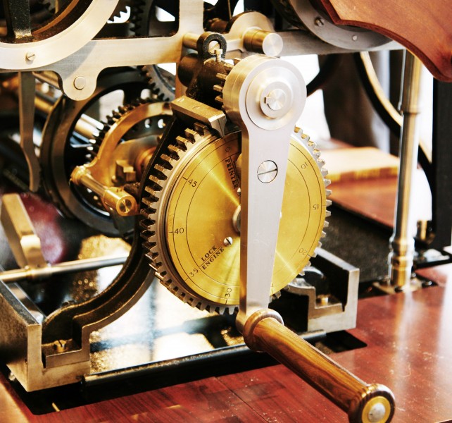Babbage Difference Engine (Crank at the output end 2)