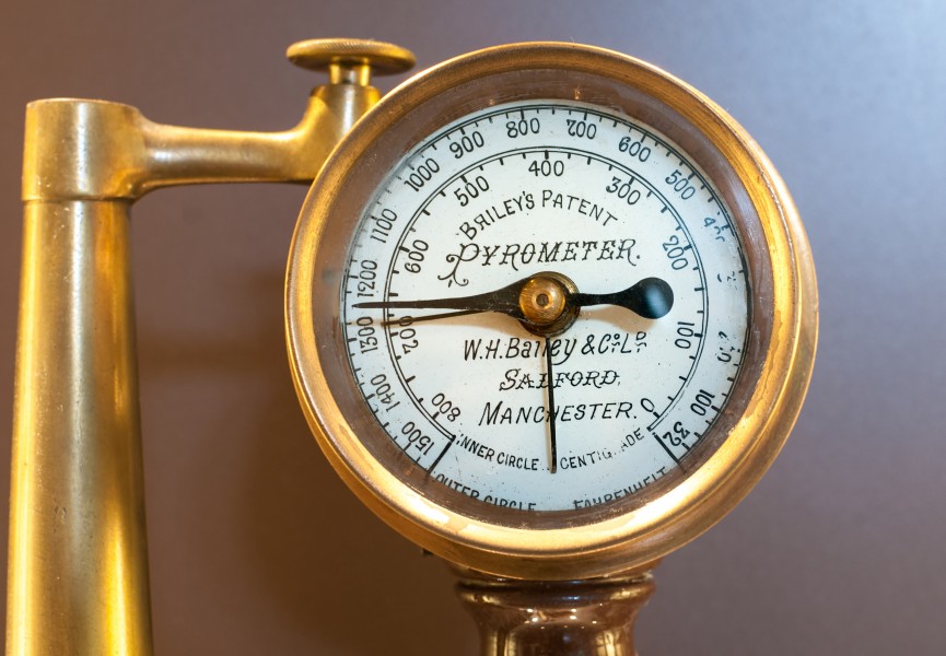 Bourdon pressure gauge, Train pressure meter, recife train museum, Pernambuco State, Brazil
