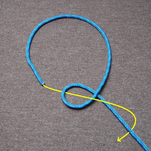 Fiador knot ABOK 1110 Tying Step 1