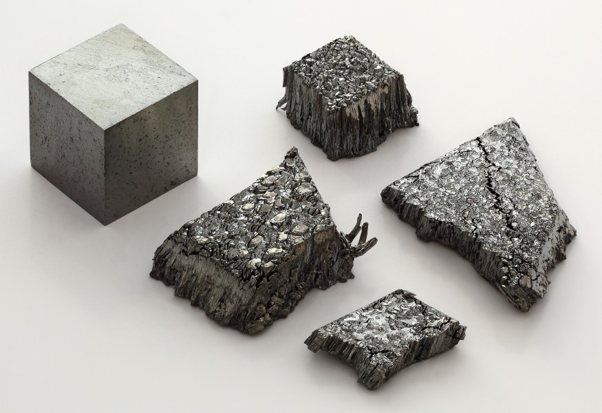 Lutetium sublimed dendritic and 1cm3 cube