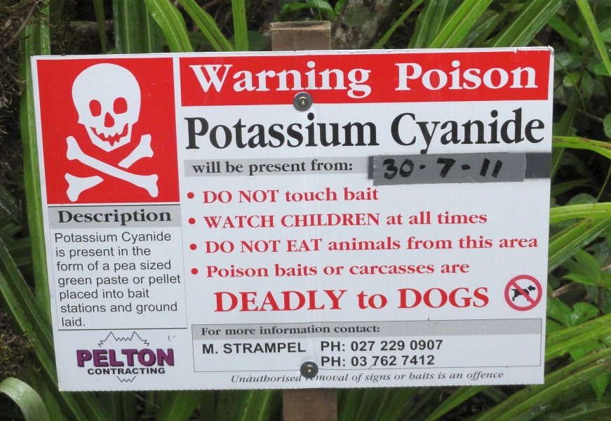 Possum cyanide warning